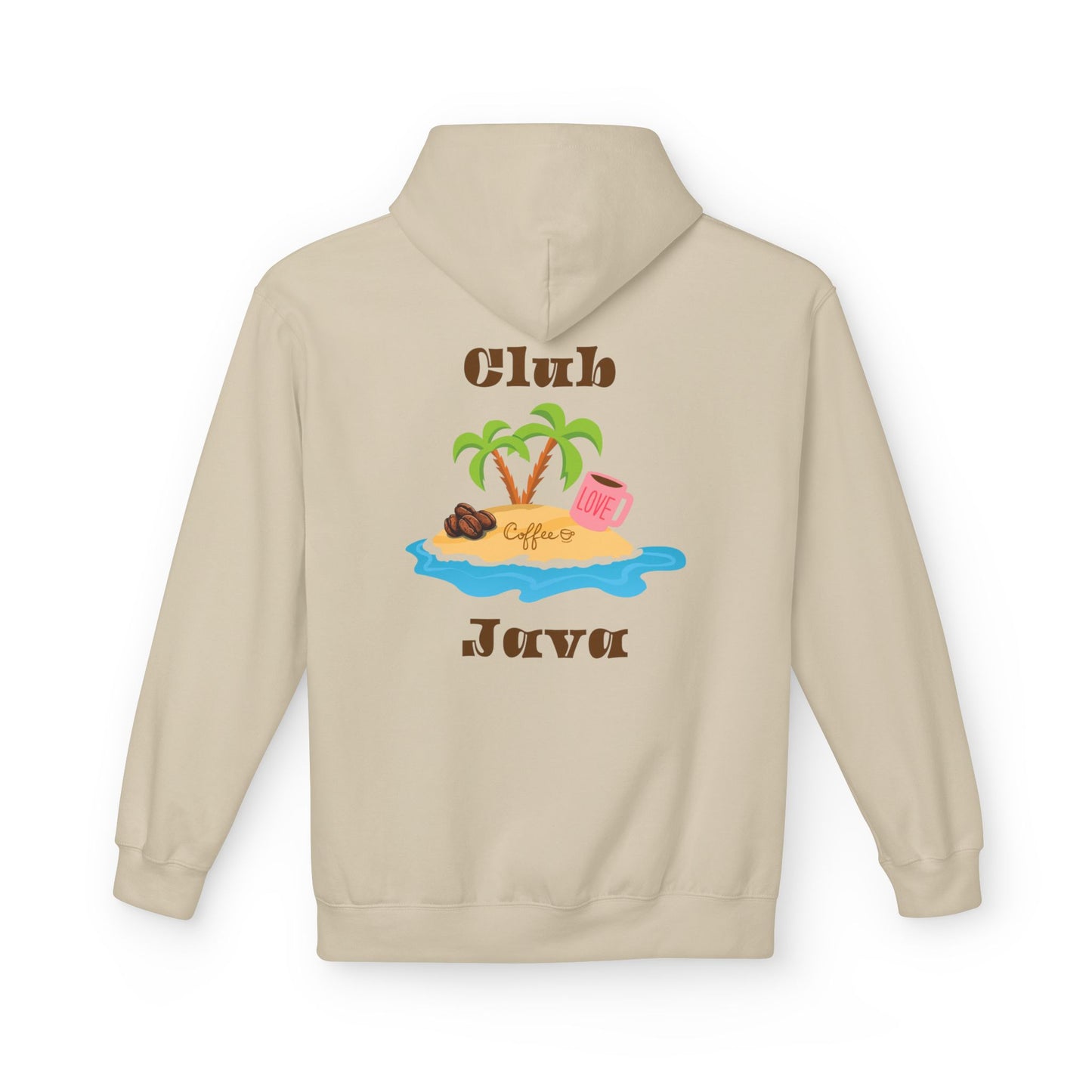 Club Java Fleece Hoodie Unisex TikTok Fan Sweatshirt Cozy Coffee Lover Gift Soft Pullover Hoodie by SunLuver77 aka AngXCoffeeNowWineLater