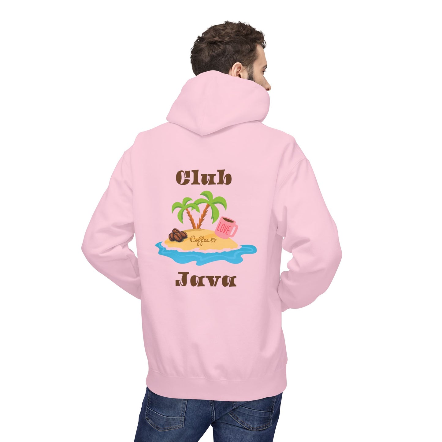 Club Java Fleece Hoodie Unisex TikTok Fan Sweatshirt Cozy Coffee Lover Gift Soft Pullover Hoodie by SunLuver77 aka AngXCoffeeNowWineLater