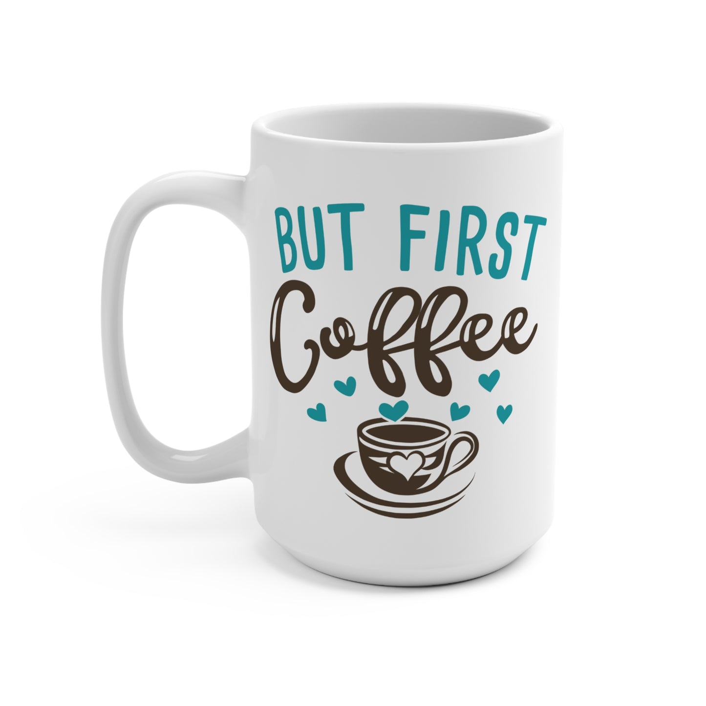 But First Coffee Mug Classic Morning Quote Cup Caffeine Lover Gift for Her Ceramic Coffee Cup Minimalist Coffee Mug Daily Routine Drinkware