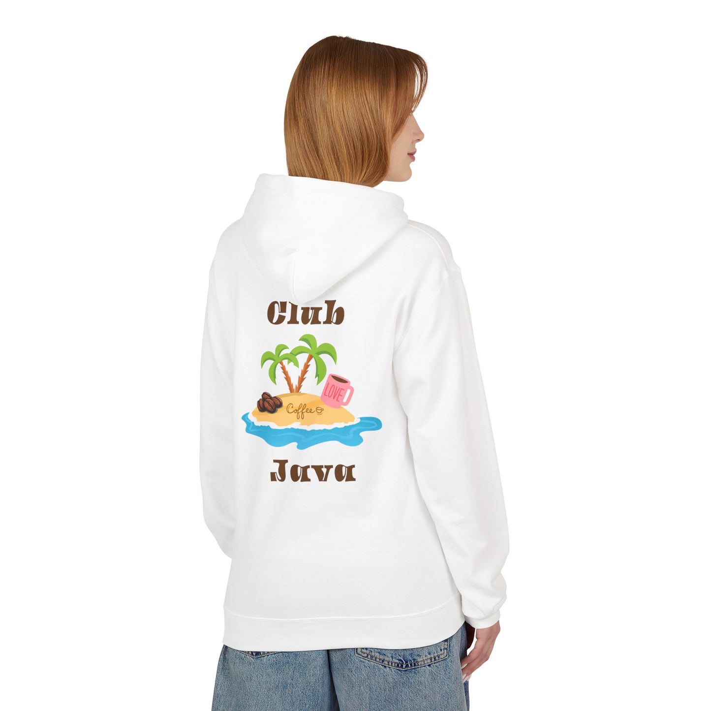 Club Java Fleece Hoodie Unisex TikTok Fan Sweatshirt Cozy Coffee Lover Gift Soft Pullover Hoodie by SunLuver77 aka AngXCoffeeNowWineLater