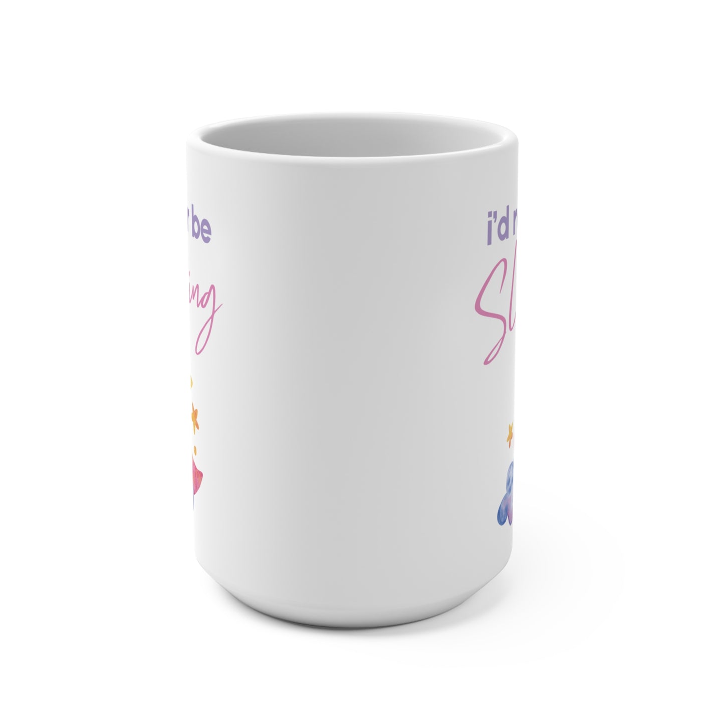 I'd Rather Be Sleeping Coffee Mug Funny Sleep Quote Cup Lazy Morning Aesthetic Gift for Introvert Night Owl Ceramic Mug Cozy Vibes Lover