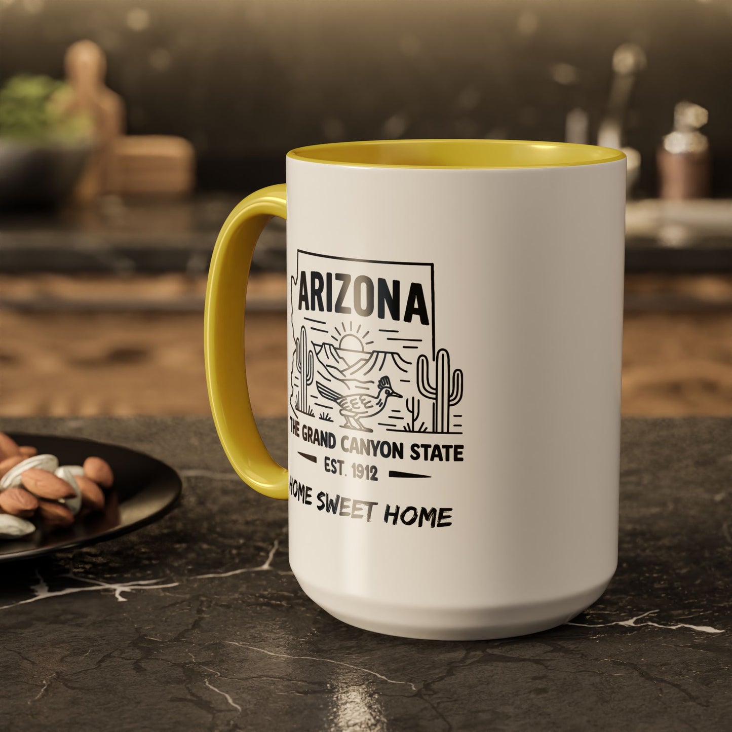 Arizona Home Sweet Home Mug State Pride Coffee Cup with Color Options Gift for Locals Travelers Housewarming Coffee Lover