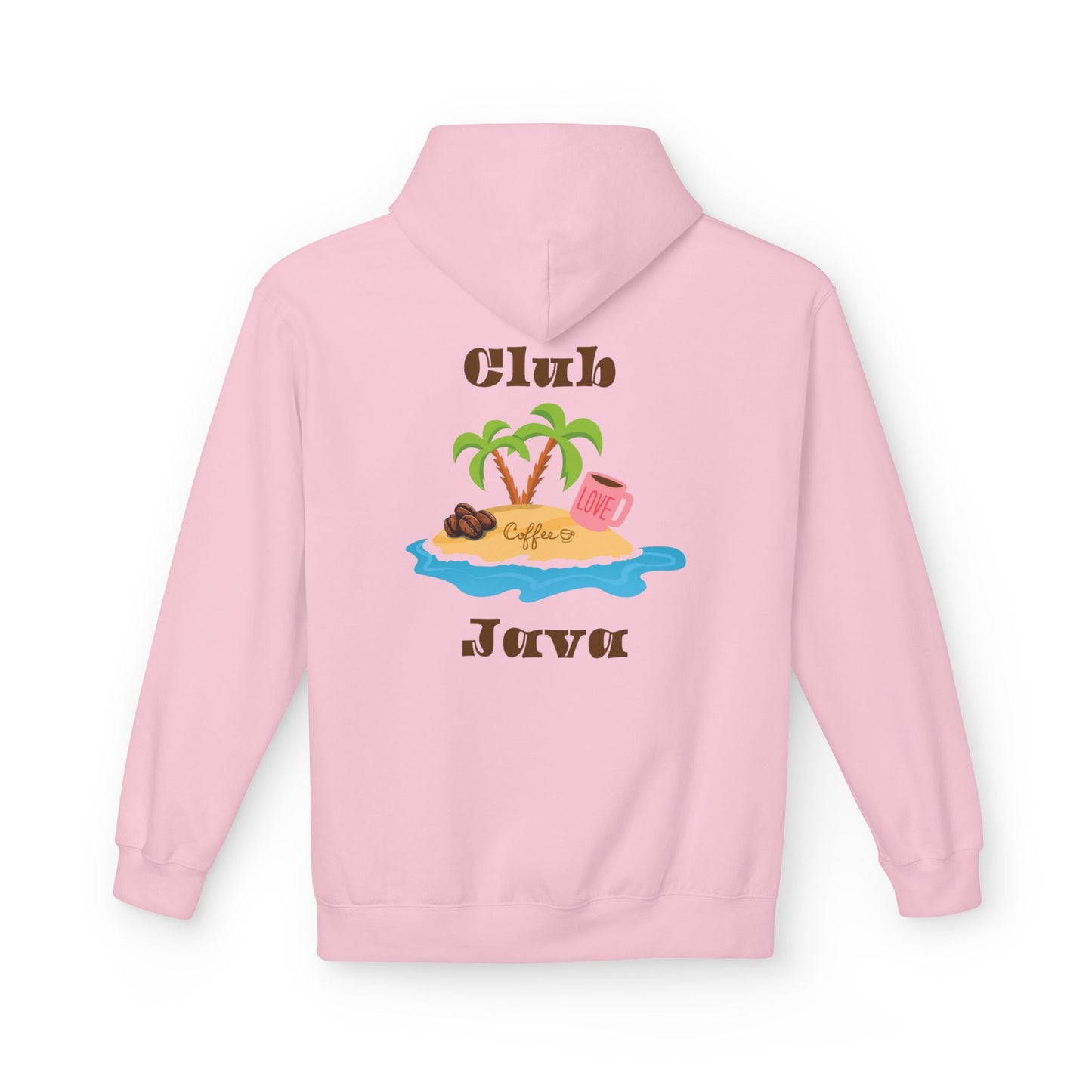 Club Java Fleece Hoodie Unisex TikTok Fan Sweatshirt Cozy Coffee Lover Gift Soft Pullover Hoodie by SunLuver77 aka AngXCoffeeNowWineLater