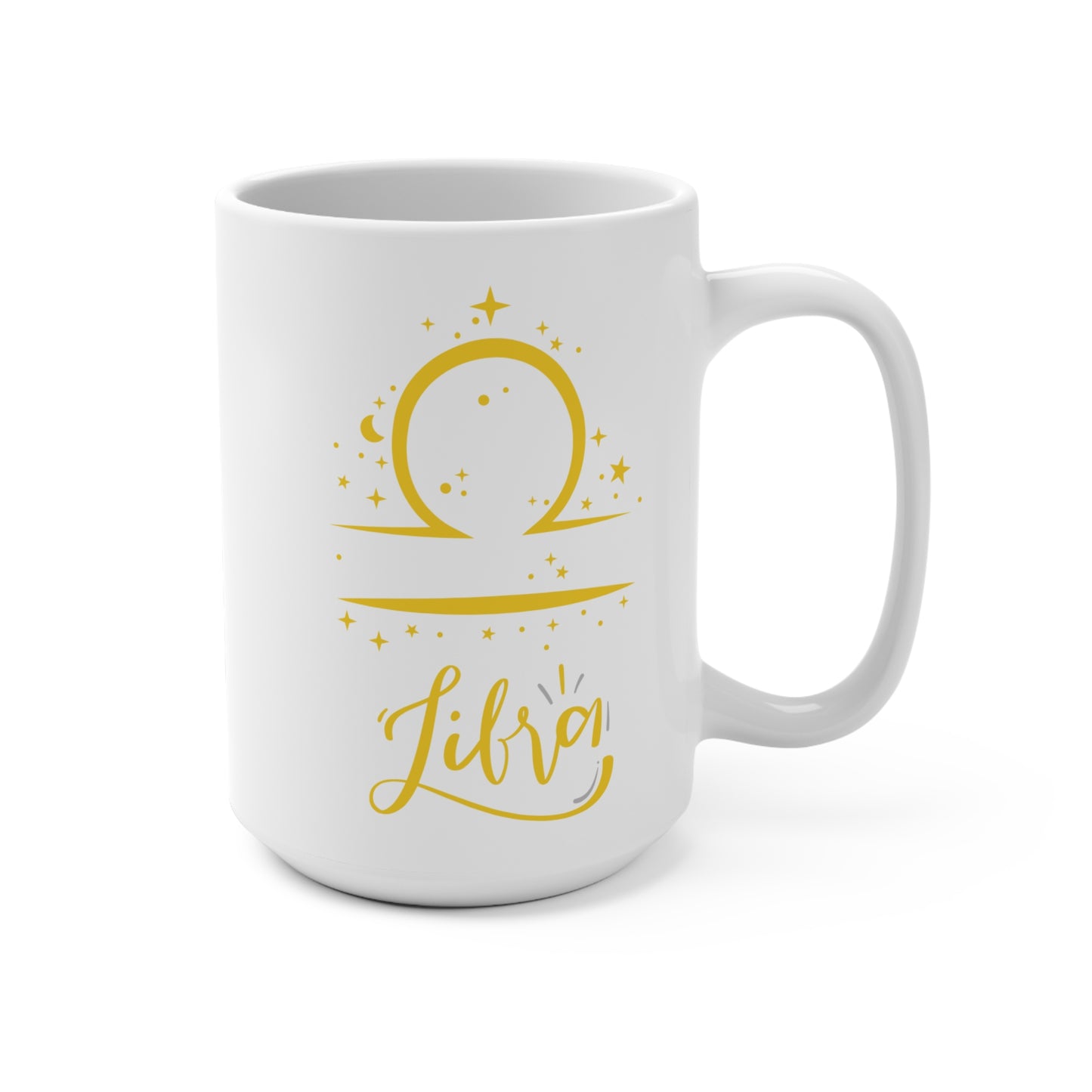 ♎ Libra Zodiac Mug – Astrology Gift for Libra Sign – Celestial Coffee Cup for October Birthday – Balanced Libra Star Sign Mug