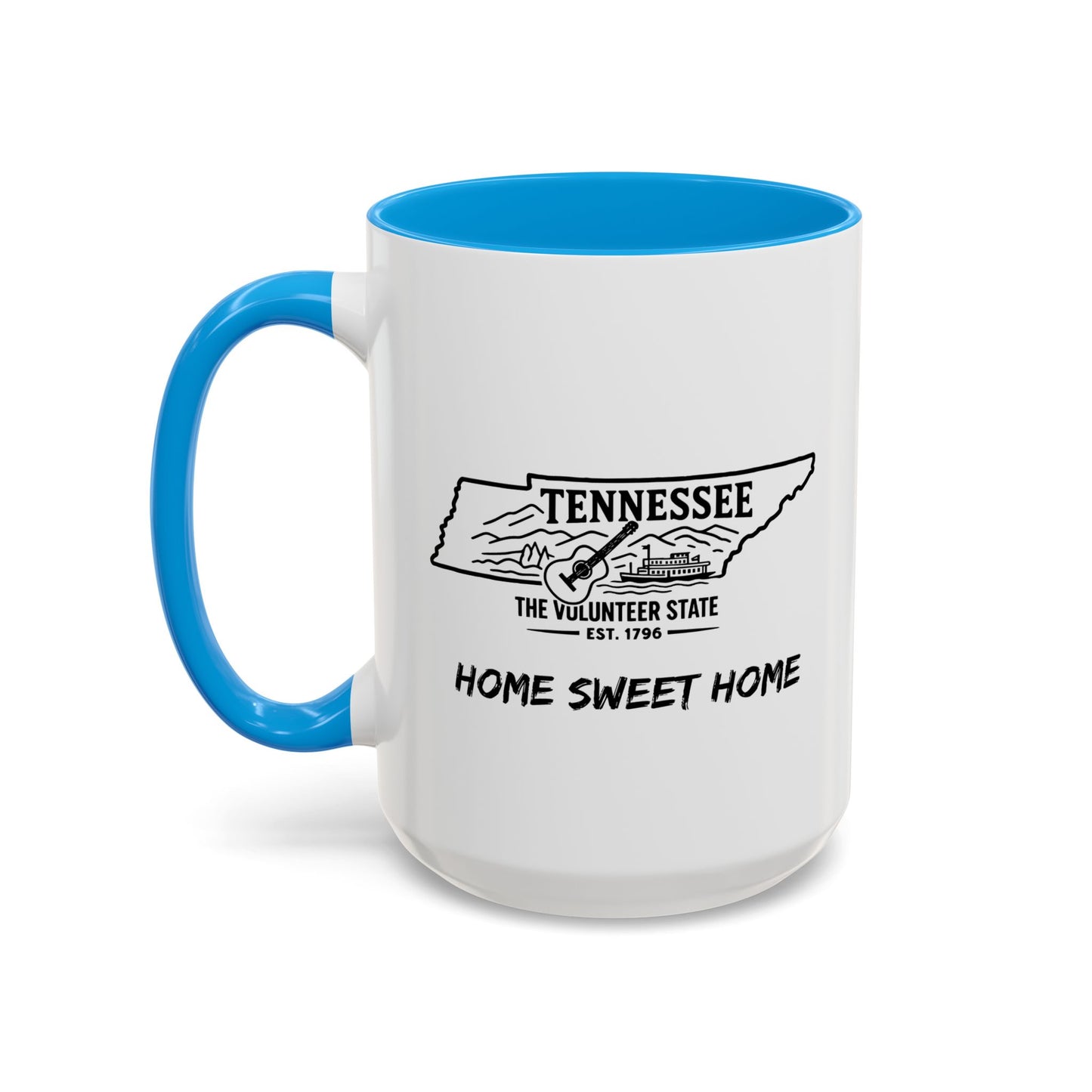 Tennessee Home Sweet Home Mug State Pride Coffee Cup with Color Options Gift for Locals Travelers Housewarming Coffee Lover