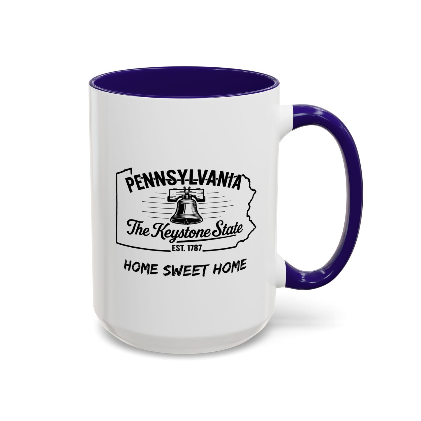 Pennsylvania Home Sweet Home Mug State Pride Coffee Cup with Color Options Gift for Locals Travelers Housewarming Coffee Lover