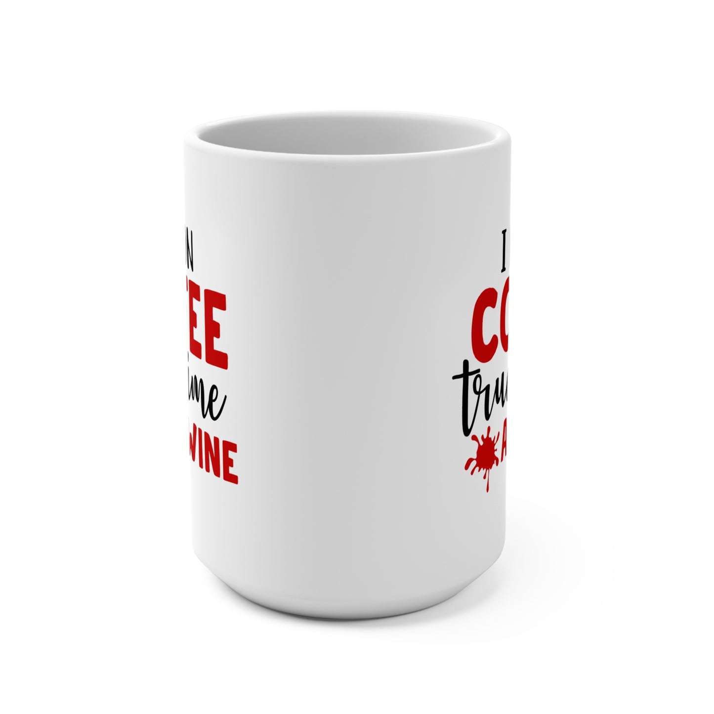 I Run on Coffee True Crime and Wine Mug Funny Gift for Crime Junkie Coffee Lovers Wine Drinkers Cozy Night In Cup Murder Mystery Fan