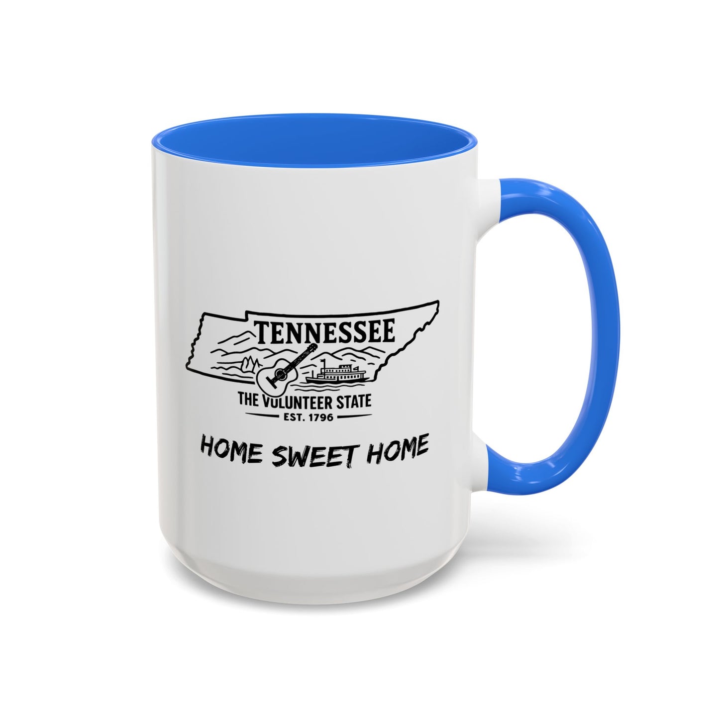Tennessee Home Sweet Home Mug State Pride Coffee Cup with Color Options Gift for Locals Travelers Housewarming Coffee Lover