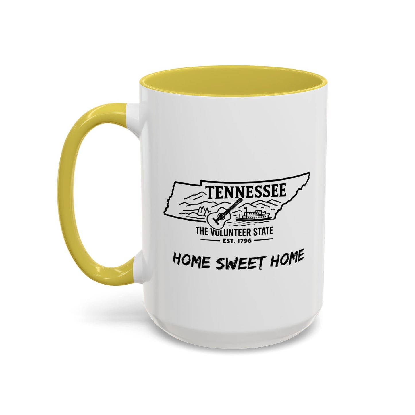 Tennessee Home Sweet Home Mug State Pride Coffee Cup with Color Options Gift for Locals Travelers Housewarming Coffee Lover