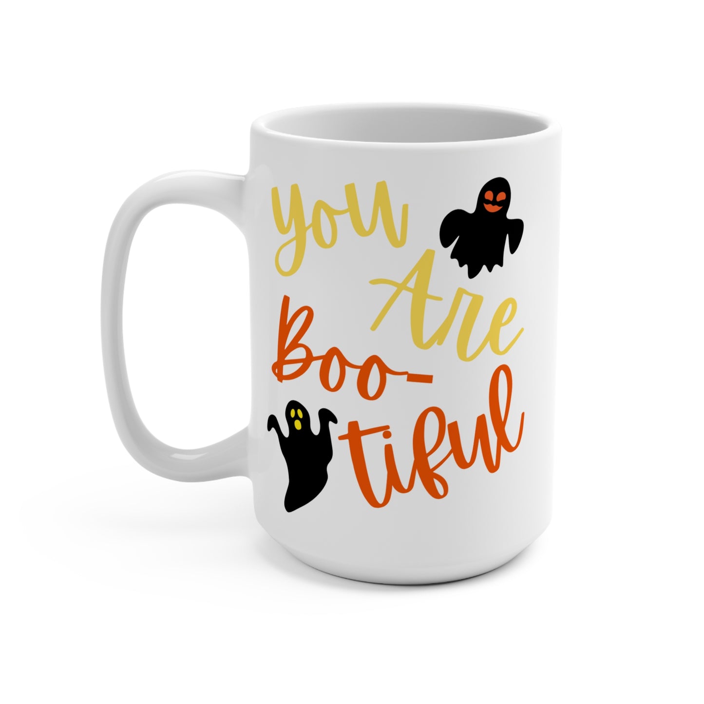 You Are Boo-tiful Mug Cute Ghost Halloween Coffee Cup Funny Spooky Gift for Her Fall Season Lover or Sweet Ghostly Surprise