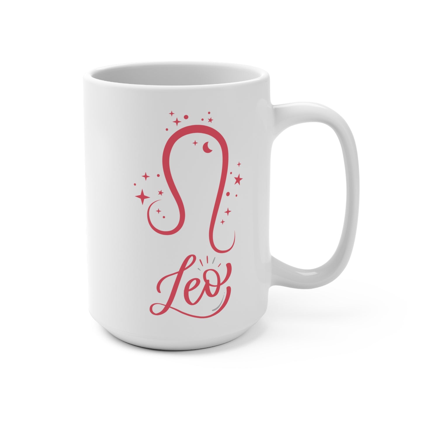 ♌ Leo Zodiac Mug – Astrology Gift for Leo Sign – Celestial Coffee Cup for August Birthday – Bold Leo Star Sign Ceramic Mug