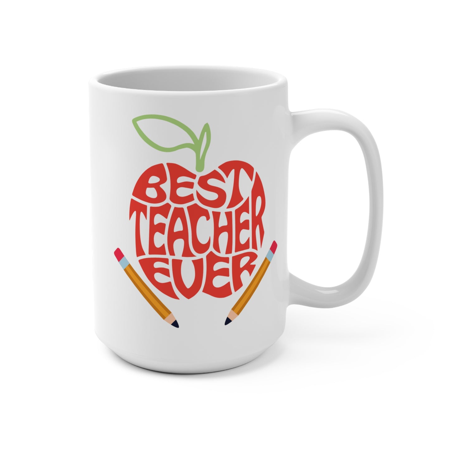 Best Teacher Ever Coffee Mug Teacher Appreciation Gift Ceramic Cup for Educators End of Year Present from Students or Parents