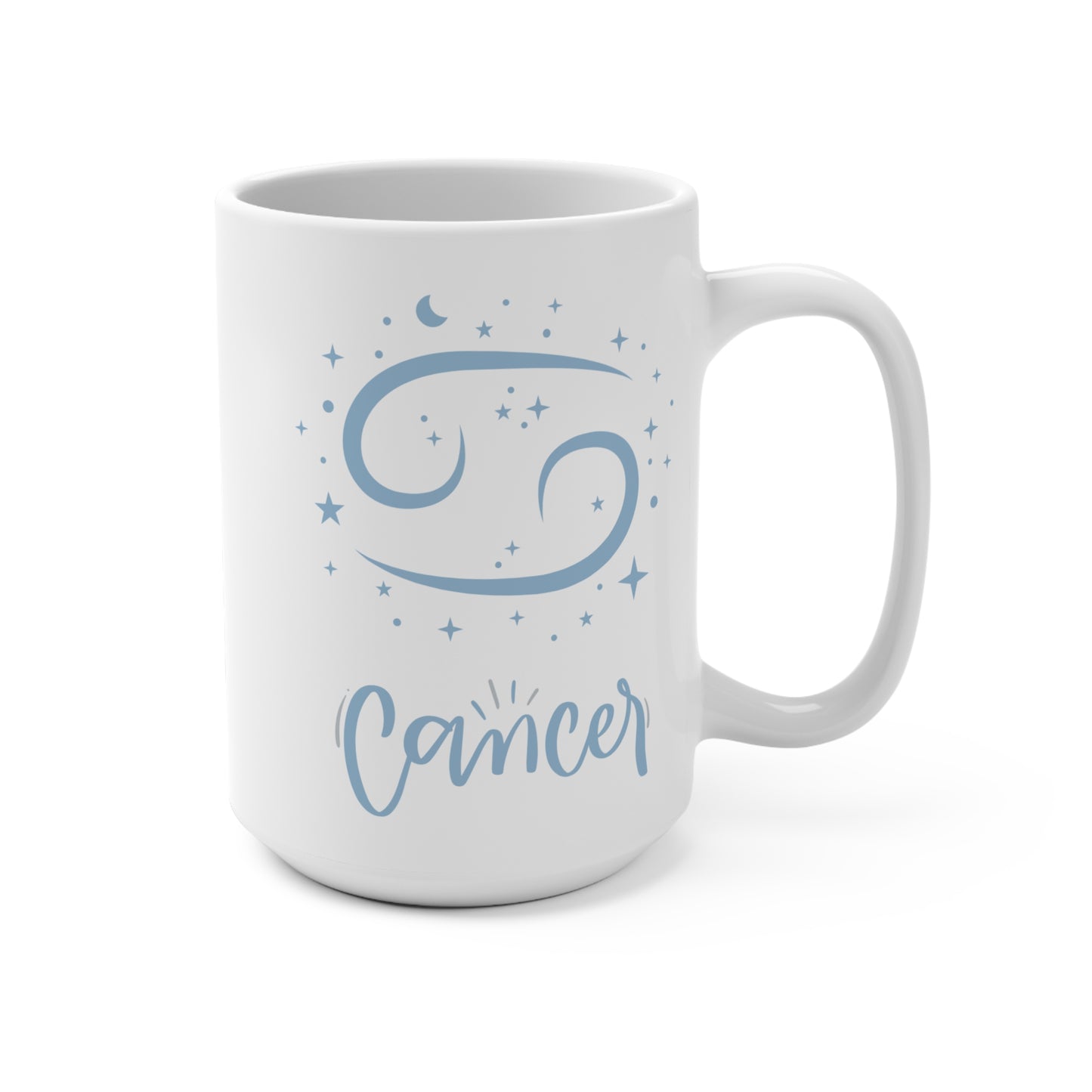 ♋ Cancer Zodiac Mug – Astrology Gift for Cancer Sign – Celestial Coffee Cup for July Birthday – Nurturing Cancer Star Sign Mug