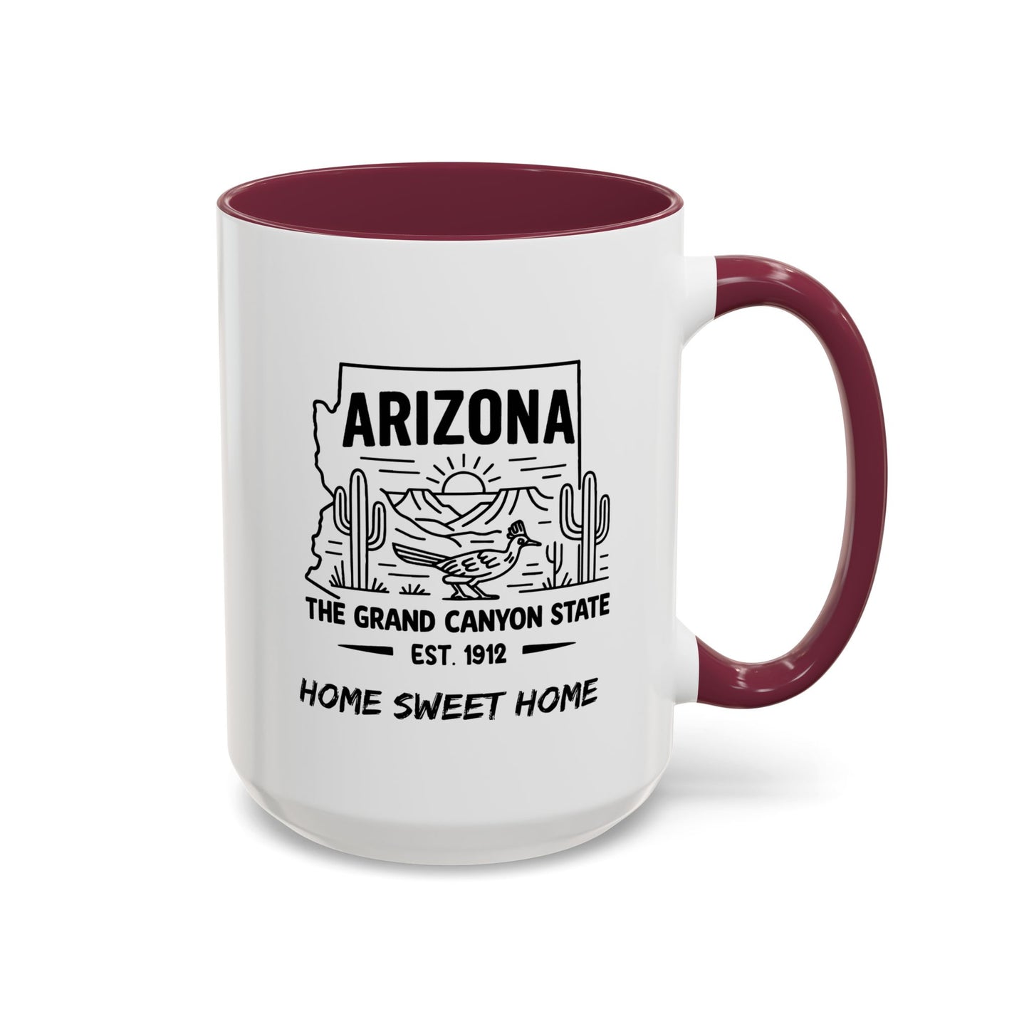 Arizona Home Sweet Home Mug State Pride Coffee Cup with Color Options Gift for Locals Travelers Housewarming Coffee Lover