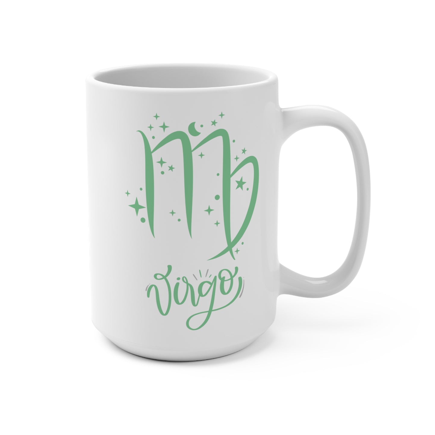♍ Virgo Zodiac Mug – Astrology Gift for Virgo Sign – Celestial Coffee Cup for September Birthday – Virgo Star Sign Ceramic Mug