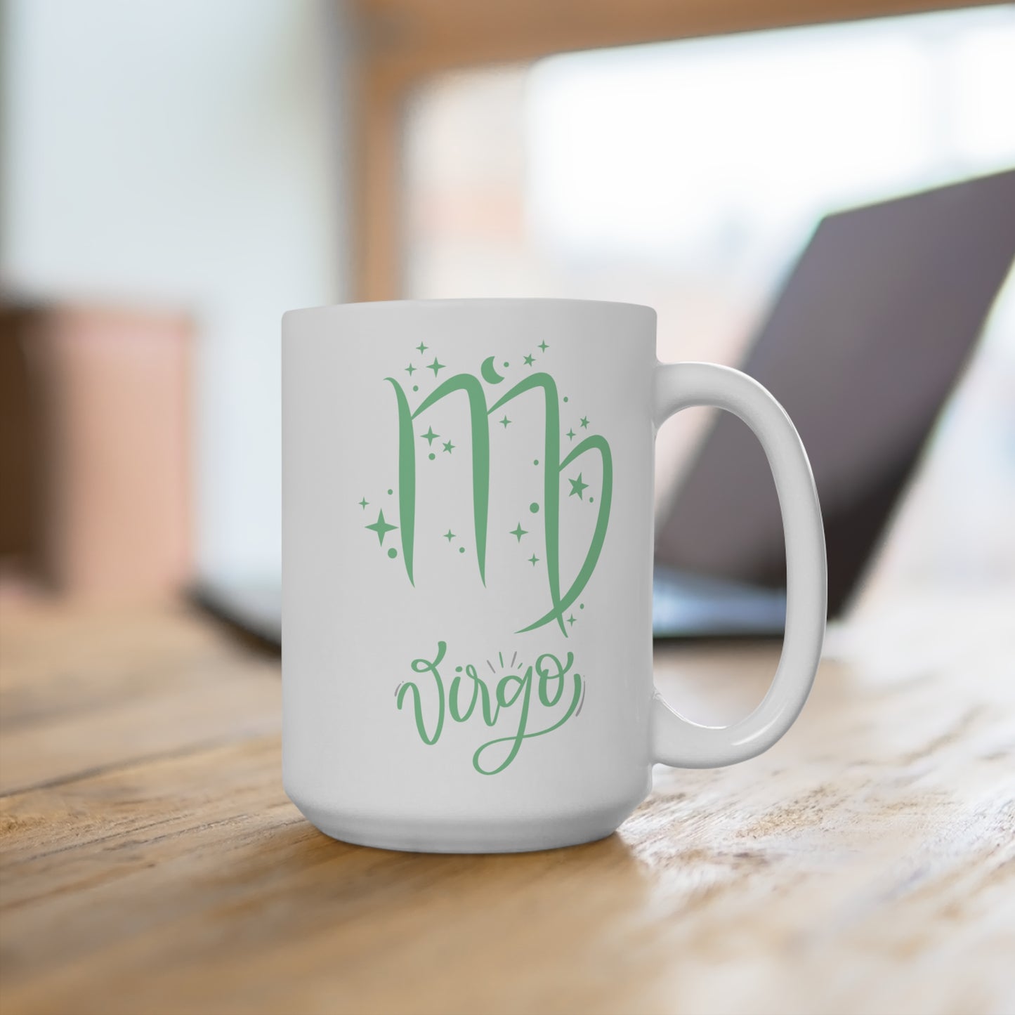 ♍ Virgo Zodiac Mug – Astrology Gift for Virgo Sign – Celestial Coffee Cup for September Birthday – Virgo Star Sign Ceramic Mug