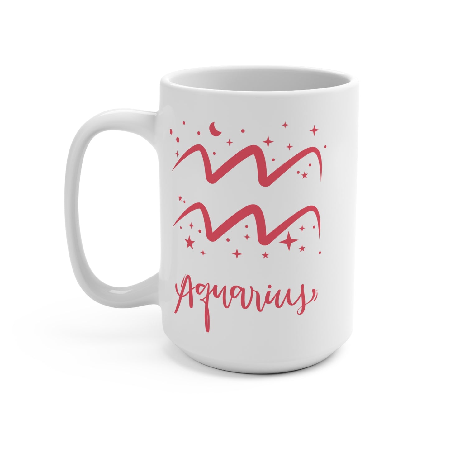 ♒ Aquarius Zodiac Mug – Astrology Gift for Aquarius Sign – Celestial Coffee Cup for February Birthday – Unique Aquarius Star Mug