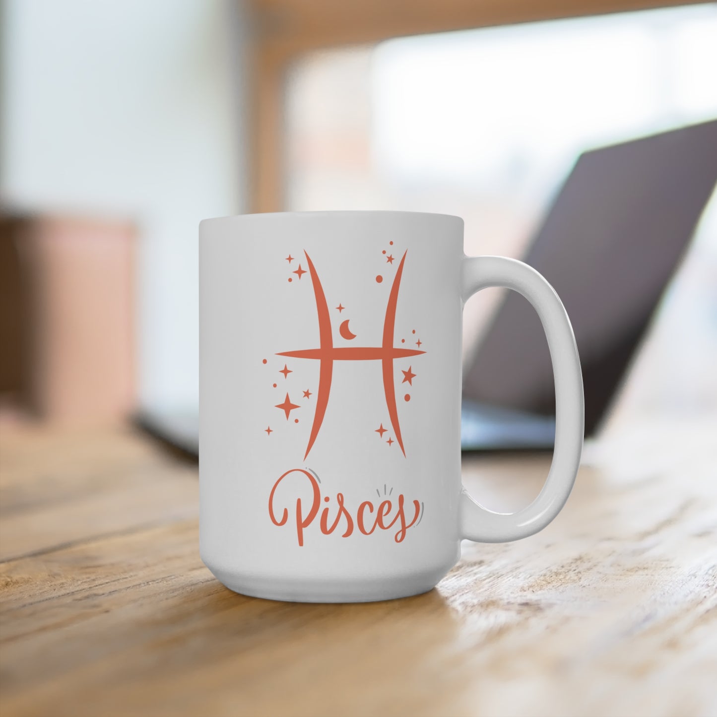 ♓ Pisces Zodiac Mug – Astrology Gift for Pisces Sign – Celestial Coffee Cup for March Birthday – Dreamy Pisces Star Sign Mug