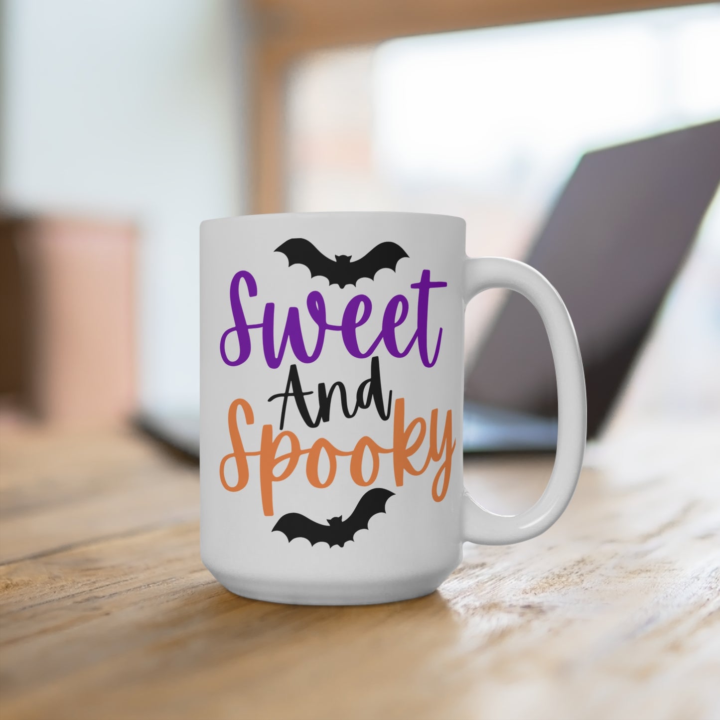 Sweet and Spooky Mug Cute Halloween Coffee Cup Funny Fall Gift for Ghost Lovers Cozy Autumn Vibes or Spooky Season Fans