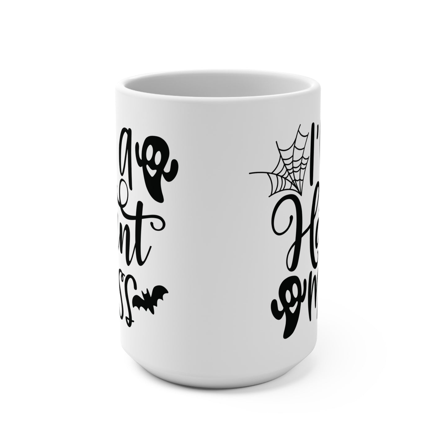 I'm a Haunt Mess Mug Funny Halloween Coffee Cup Spooky Season Gift Gothic Humor Ceramic Mug Ghost Quote Fall Vibes Cup for Her or Him