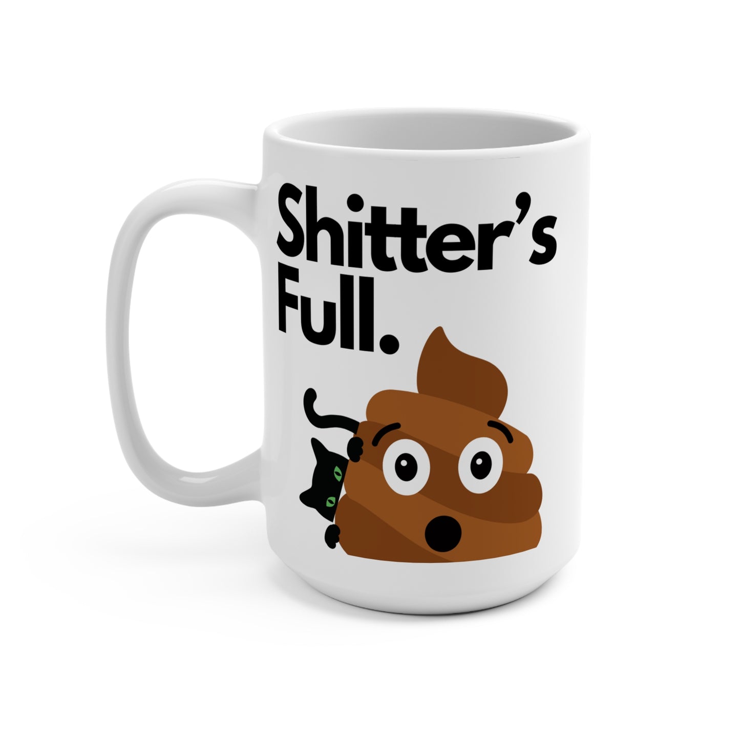 Shitters Full Coffee Mug Funny Christmas Vacation Movie Quote Cup Holiday Gift for Him or Her Classic Holiday Humor