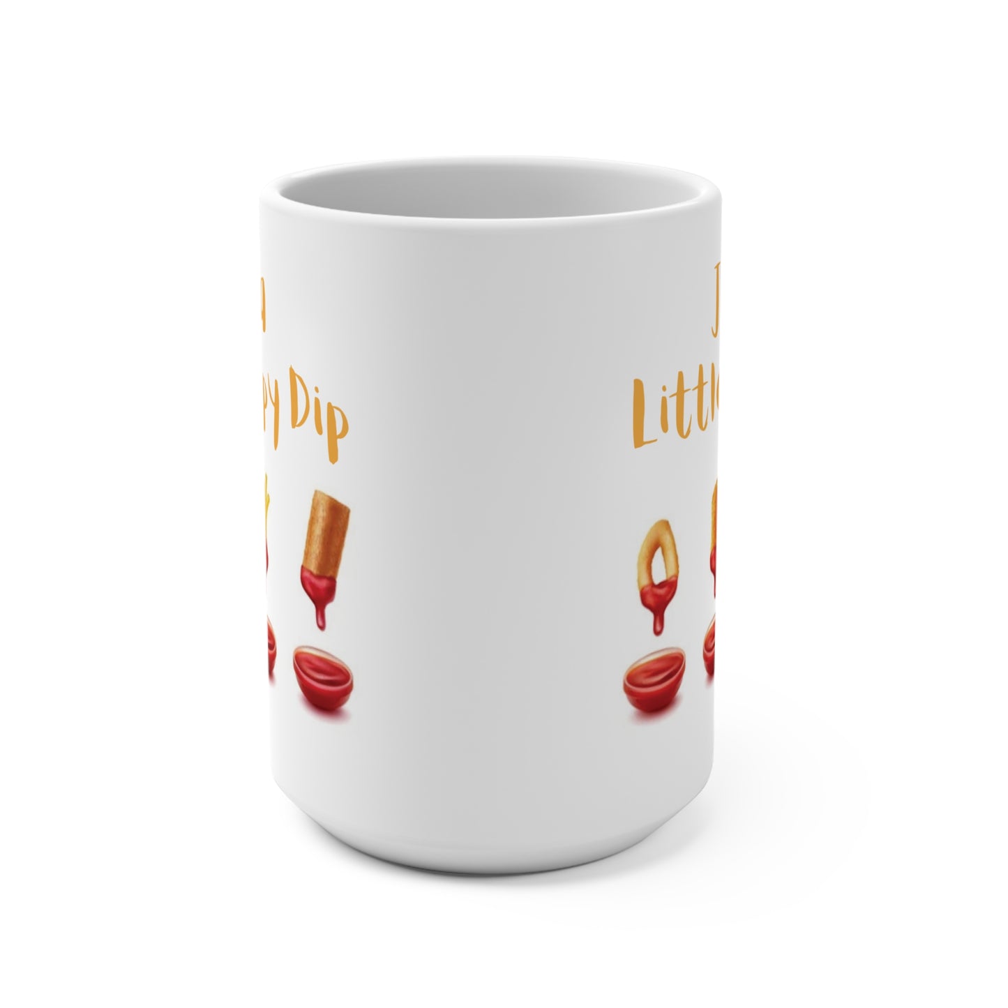 Just a Little Dippy Dip Mug Funny Quote Mug Inspired by Angela Renee Viral Saying Gift for Her Sauce Lover Mug Cute Snack Ceramic Drinkware