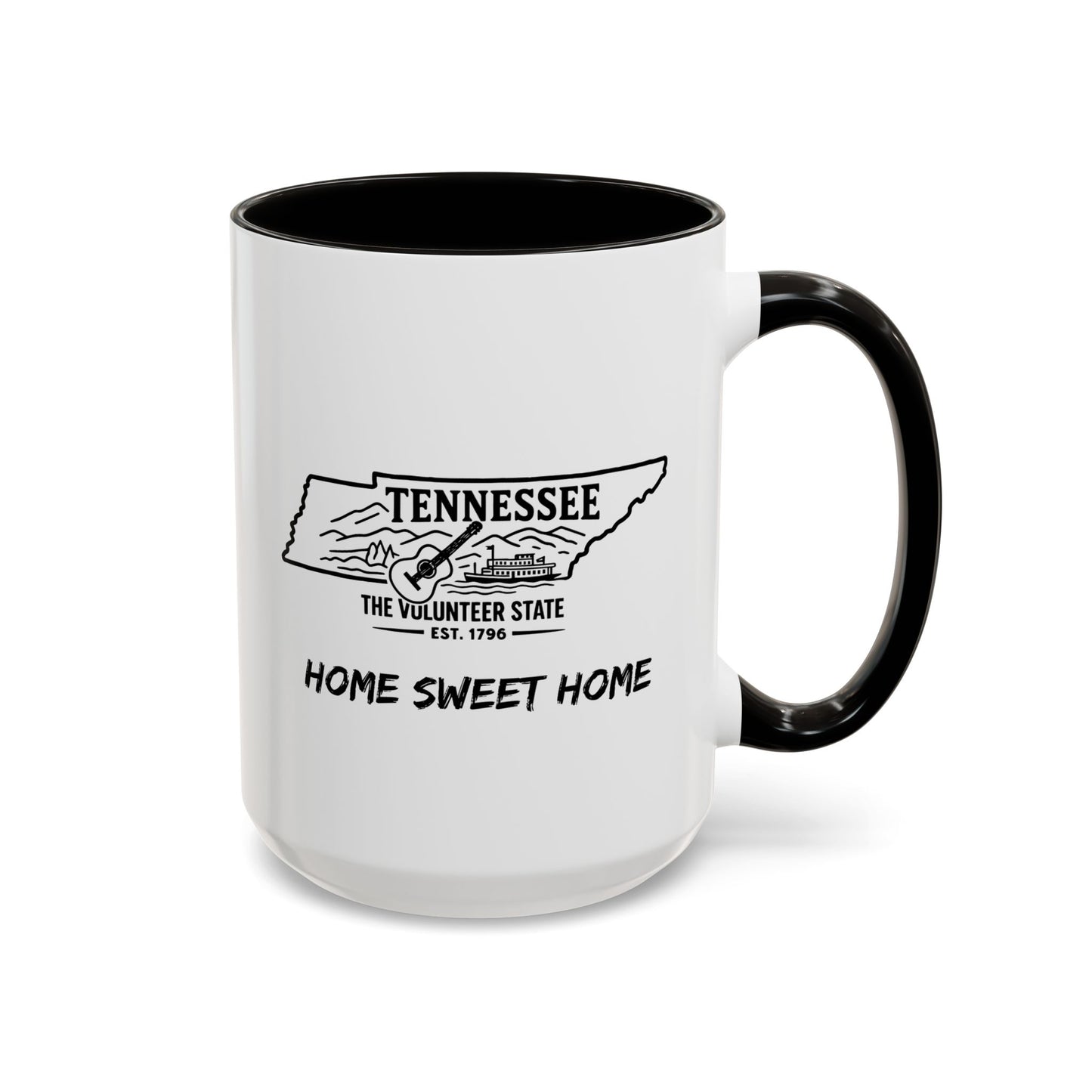 Tennessee Home Sweet Home Mug State Pride Coffee Cup with Color Options Gift for Locals Travelers Housewarming Coffee Lover