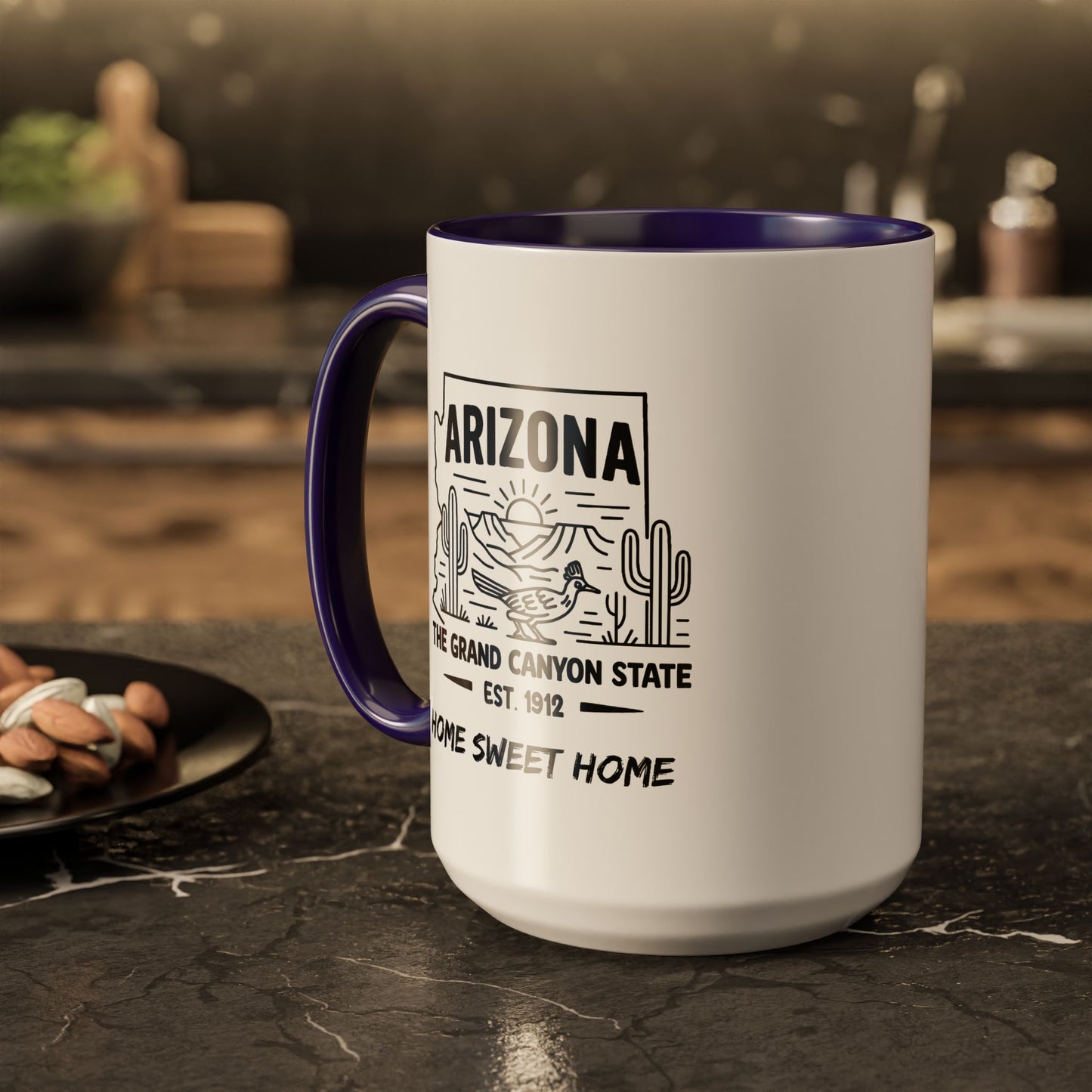 Arizona Home Sweet Home Mug State Pride Coffee Cup with Color Options Gift for Locals Travelers Housewarming Coffee Lover