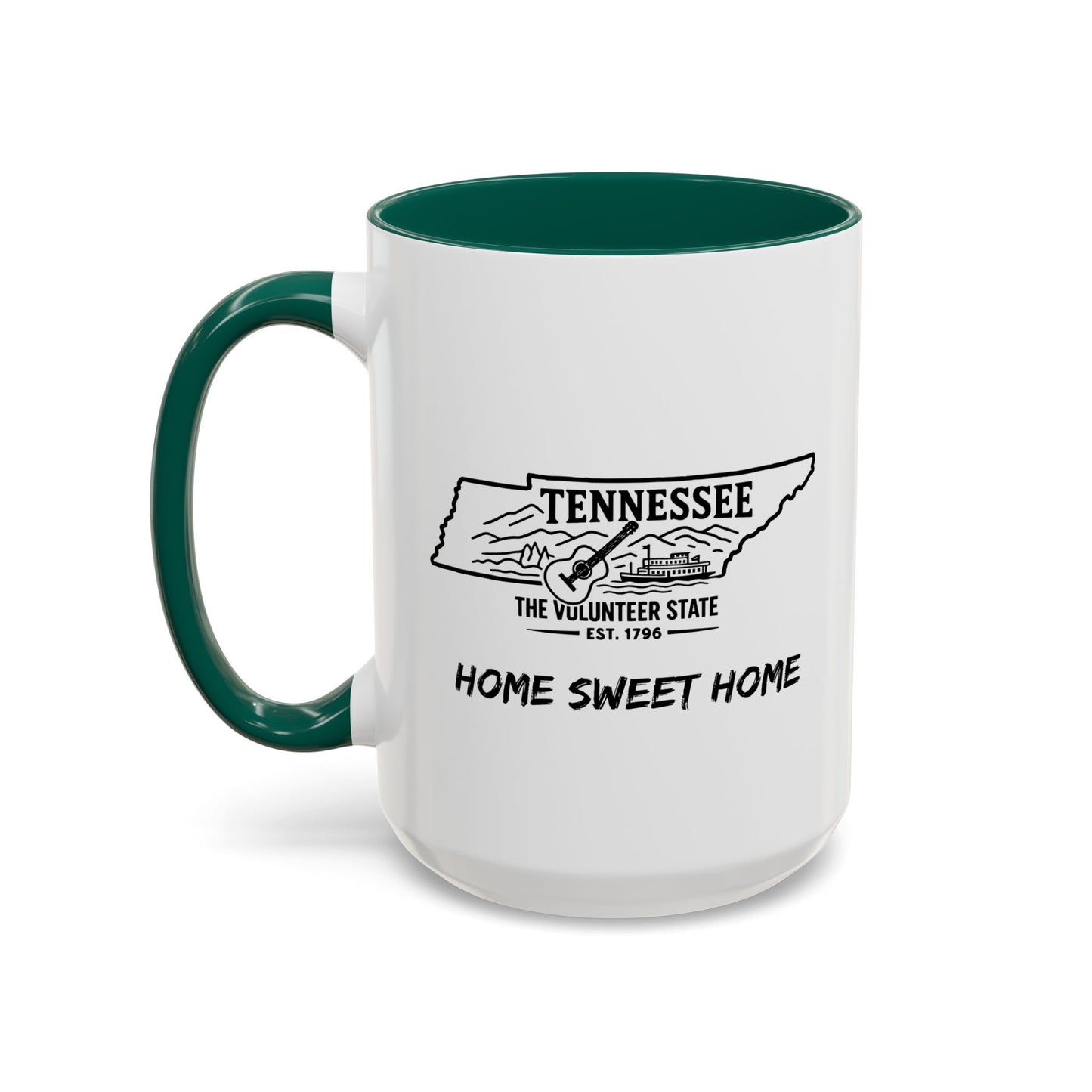 Tennessee Home Sweet Home Mug State Pride Coffee Cup with Color Options Gift for Locals Travelers Housewarming Coffee Lover