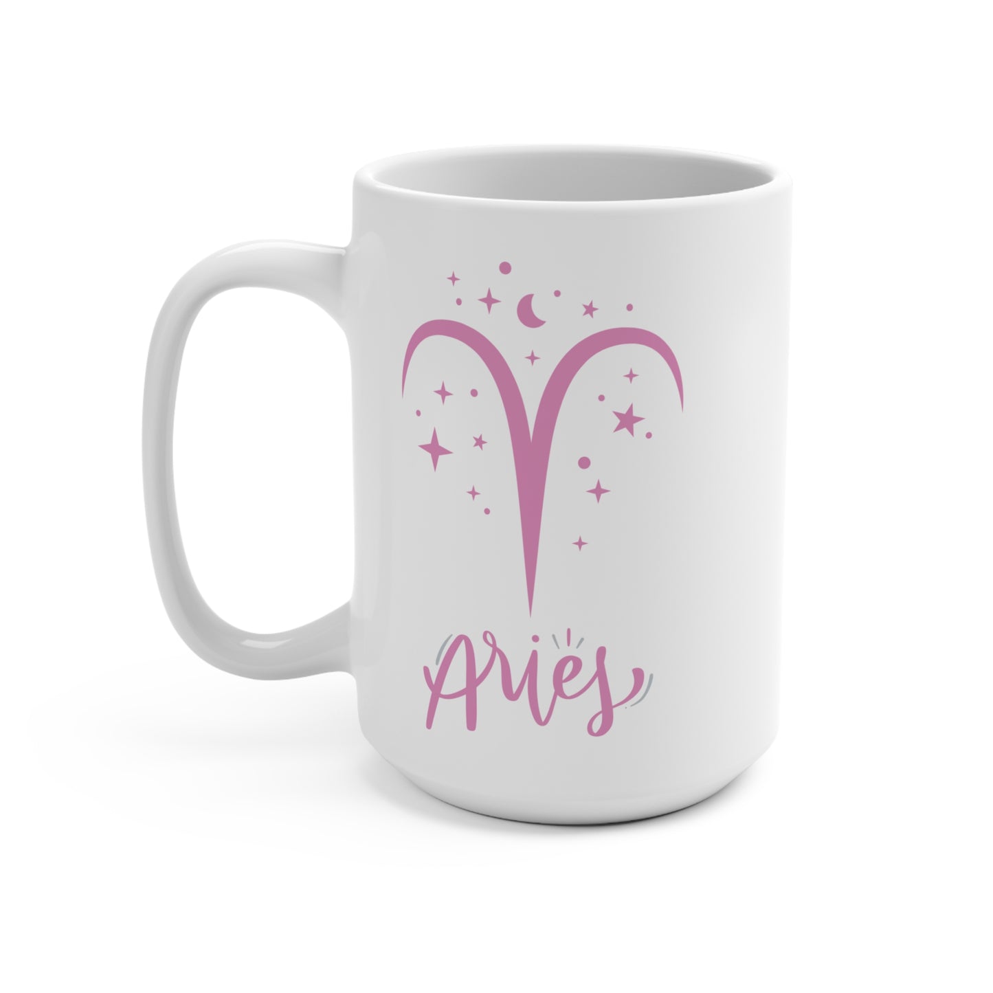 ♈ Aries Zodiac Mug – Astrology Gift for Aries Sign – Celestial Coffee Cup for April Birthday – Bold Aries Star Sign Ceramic Mug
