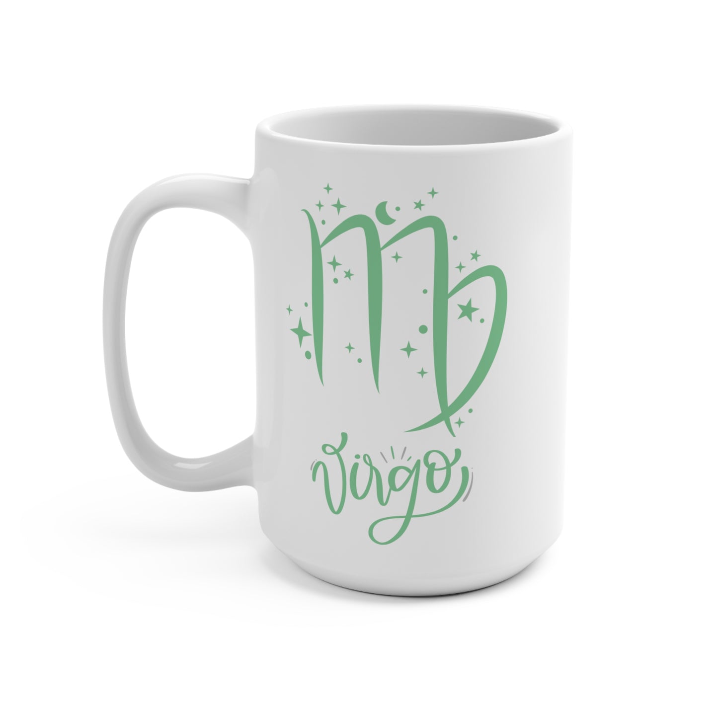 ♍ Virgo Zodiac Mug – Astrology Gift for Virgo Sign – Celestial Coffee Cup for September Birthday – Virgo Star Sign Ceramic Mug