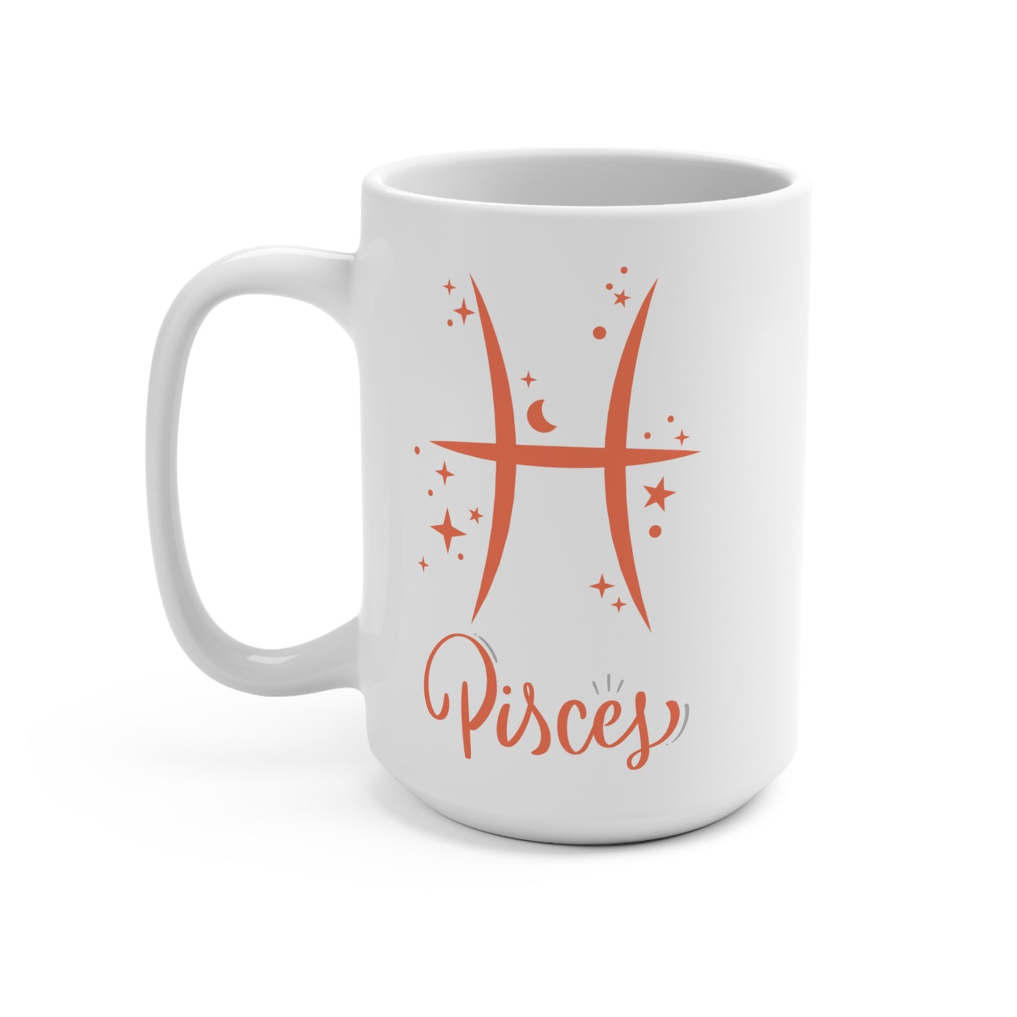 ♓ Pisces Zodiac Mug – Astrology Gift for Pisces Sign – Celestial Coffee Cup for March Birthday – Dreamy Pisces Star Sign Mug