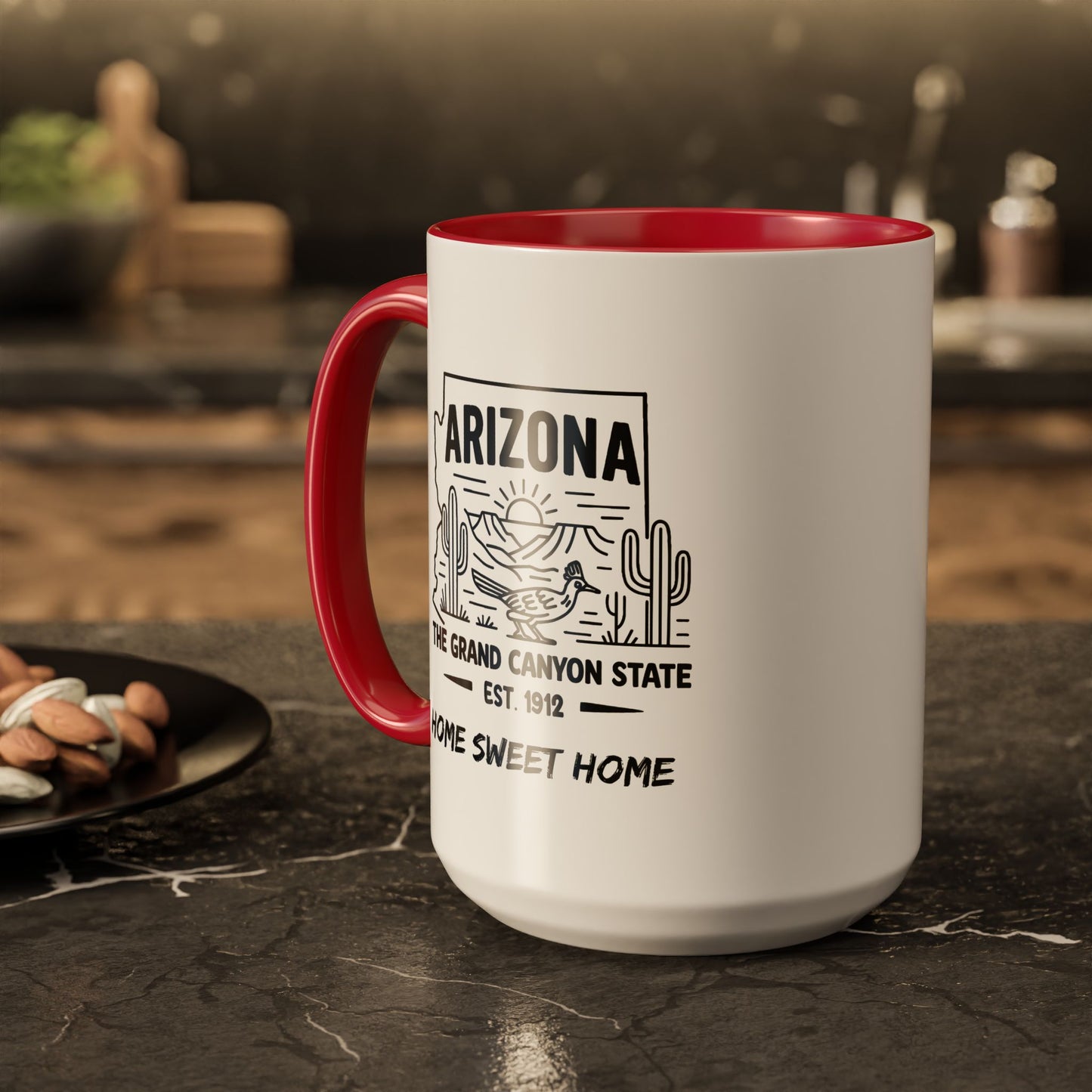 Arizona Home Sweet Home Mug State Pride Coffee Cup with Color Options Gift for Locals Travelers Housewarming Coffee Lover