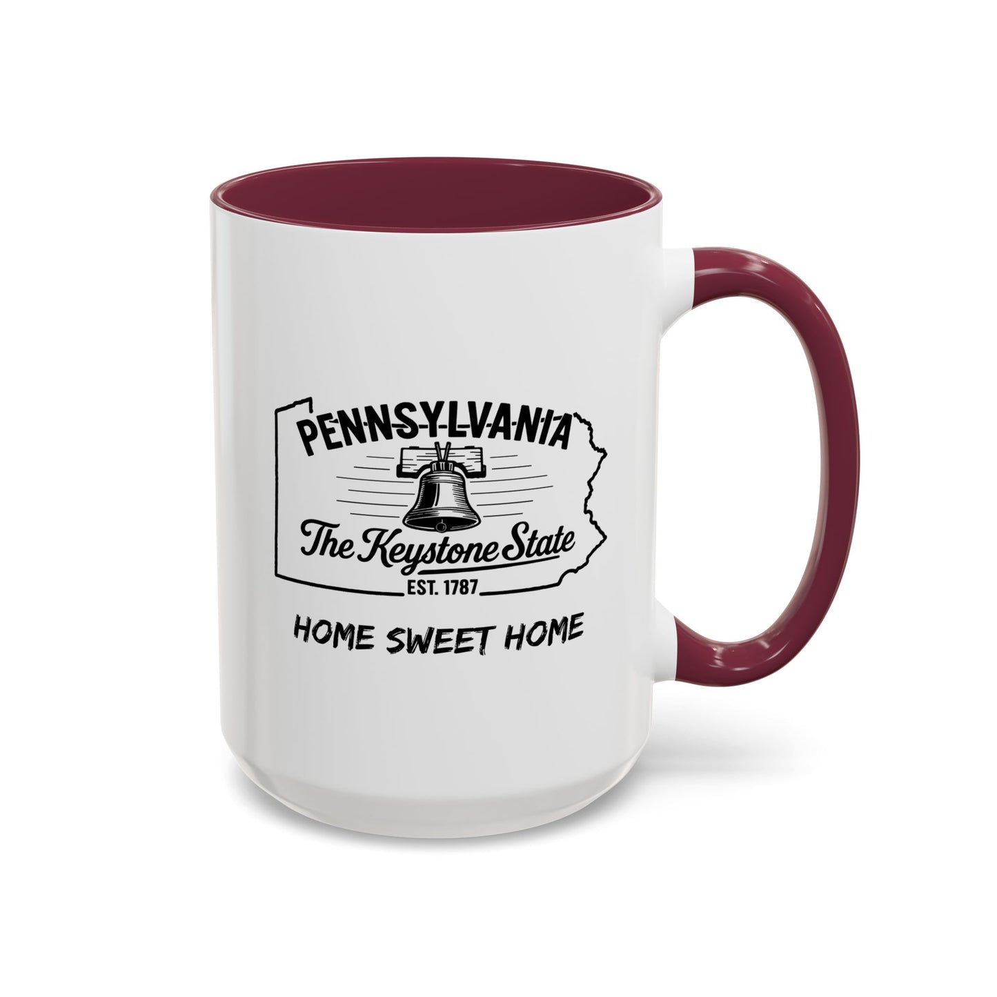 Pennsylvania Home Sweet Home Mug State Pride Coffee Cup with Color Options Gift for Locals Travelers Housewarming Coffee Lover