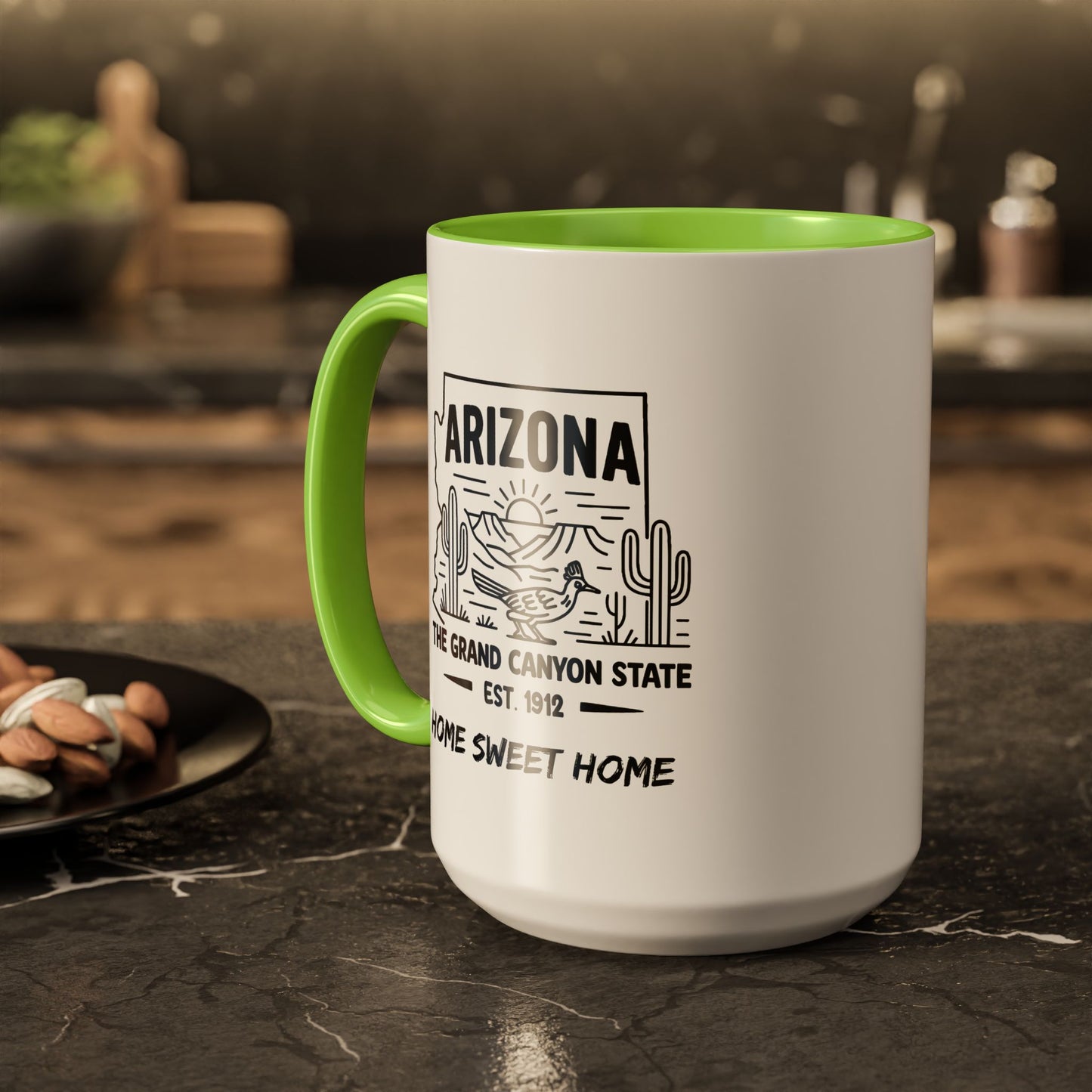 Arizona Home Sweet Home Mug State Pride Coffee Cup with Color Options Gift for Locals Travelers Housewarming Coffee Lover