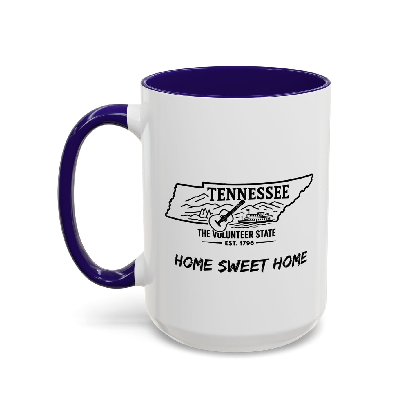 Tennessee Home Sweet Home Mug State Pride Coffee Cup with Color Options Gift for Locals Travelers Housewarming Coffee Lover