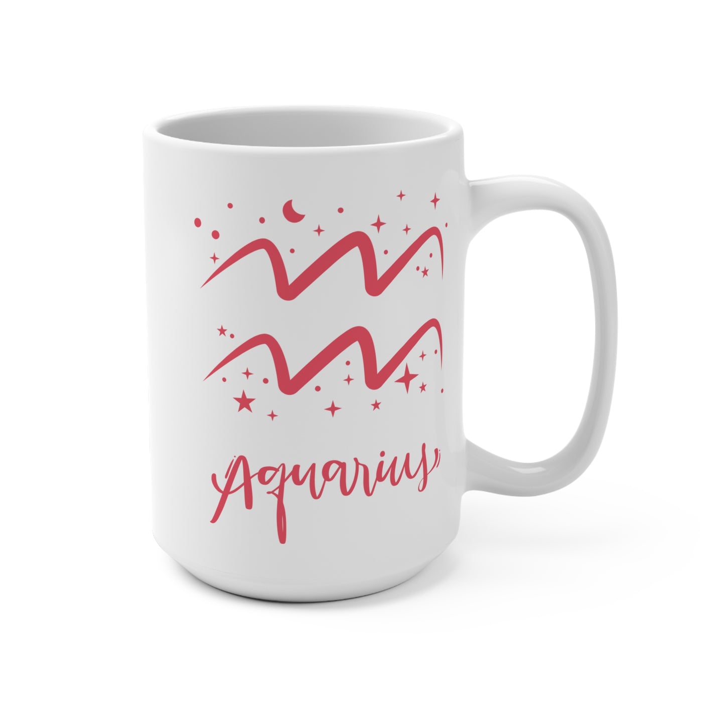 ♒ Aquarius Zodiac Mug – Astrology Gift for Aquarius Sign – Celestial Coffee Cup for February Birthday – Unique Aquarius Star Mug