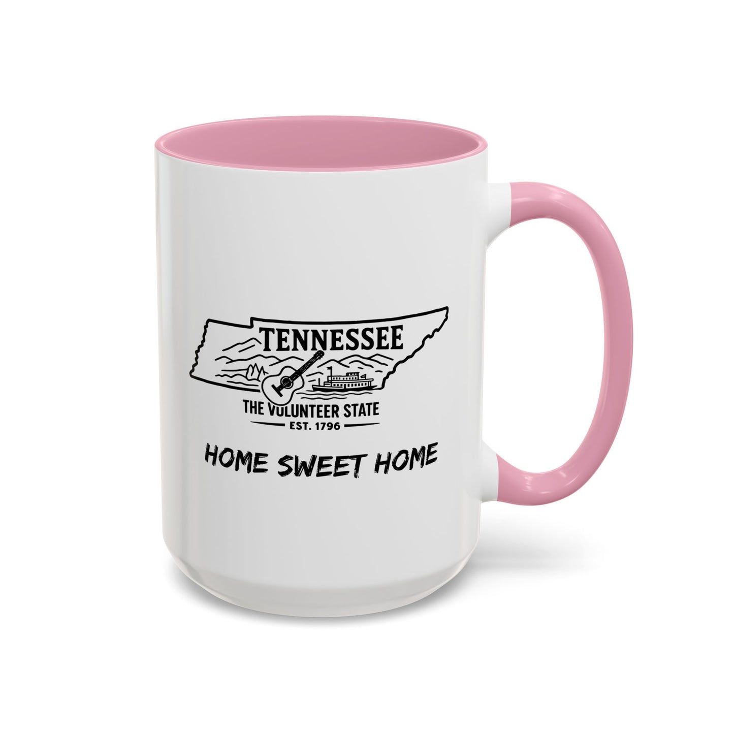 Tennessee Home Sweet Home Mug State Pride Coffee Cup with Color Options Gift for Locals Travelers Housewarming Coffee Lover