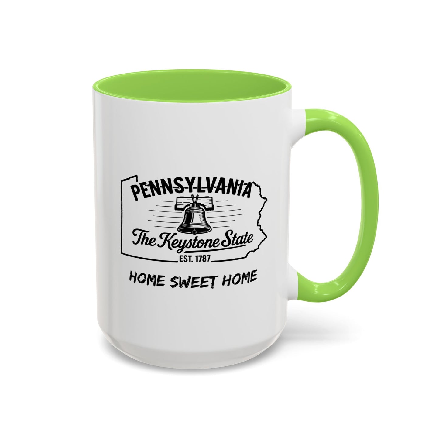 Pennsylvania Home Sweet Home Mug State Pride Coffee Cup with Color Options Gift for Locals Travelers Housewarming Coffee Lover