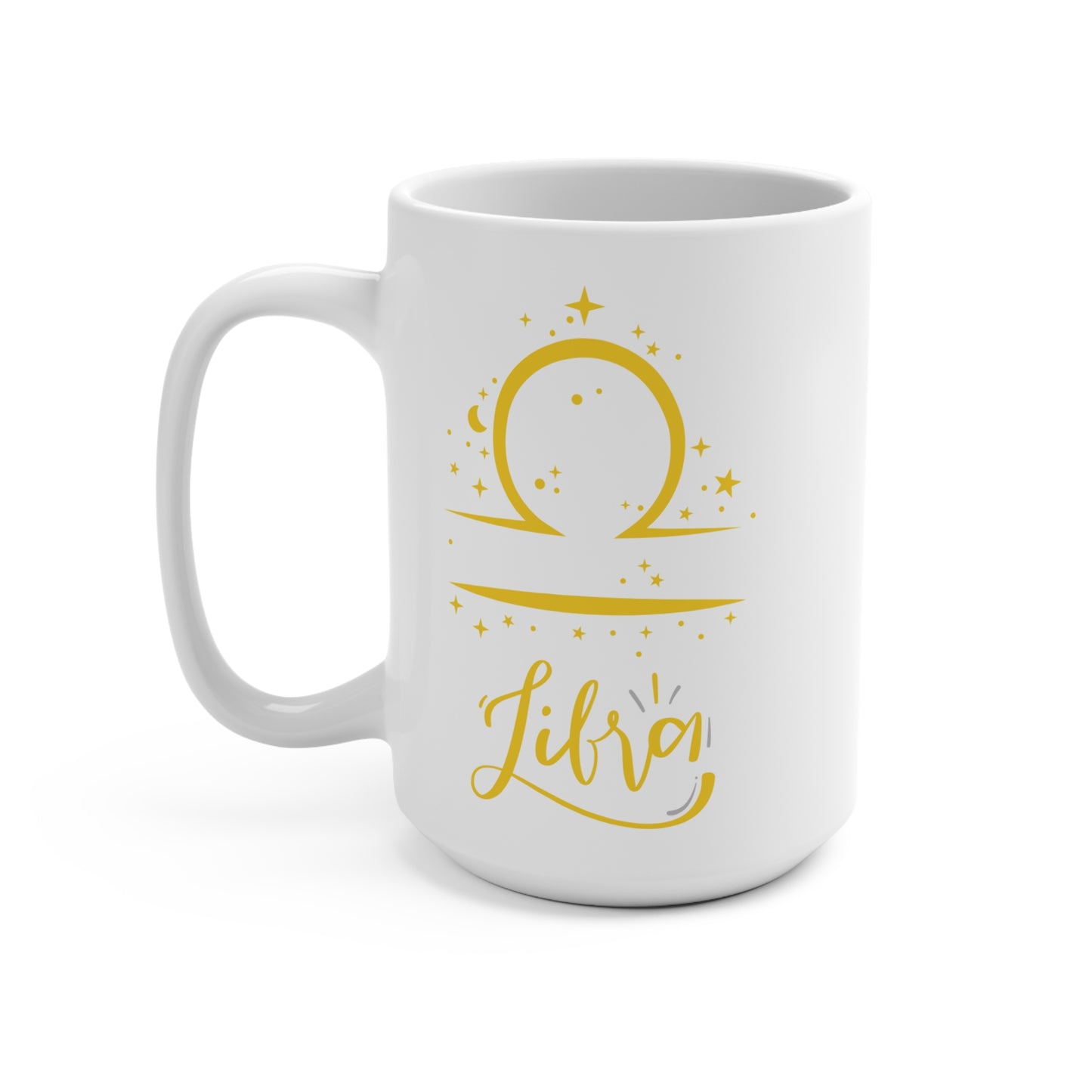 ♎ Libra Zodiac Mug – Astrology Gift for Libra Sign – Celestial Coffee Cup for October Birthday – Balanced Libra Star Sign Mug