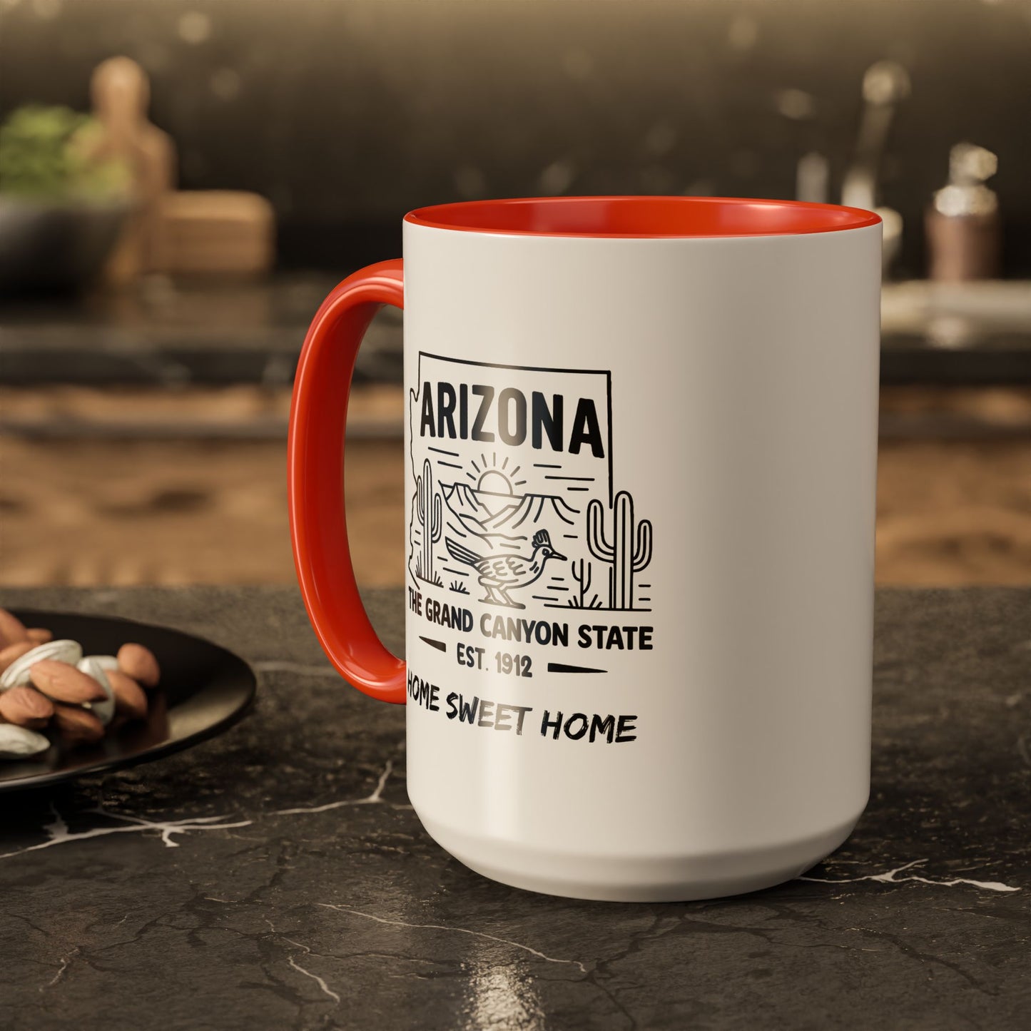 Arizona Home Sweet Home Mug State Pride Coffee Cup with Color Options Gift for Locals Travelers Housewarming Coffee Lover