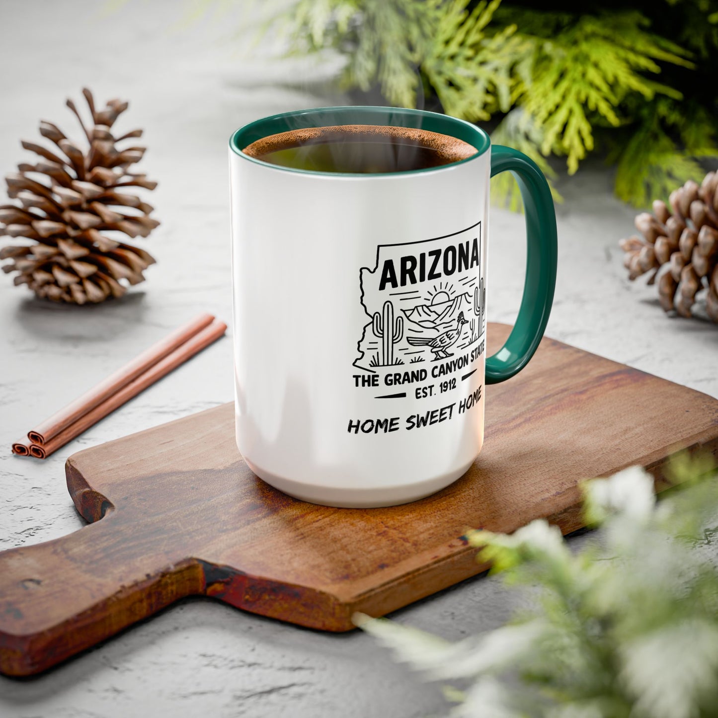 Arizona Home Sweet Home Mug State Pride Coffee Cup with Color Options Gift for Locals Travelers Housewarming Coffee Lover