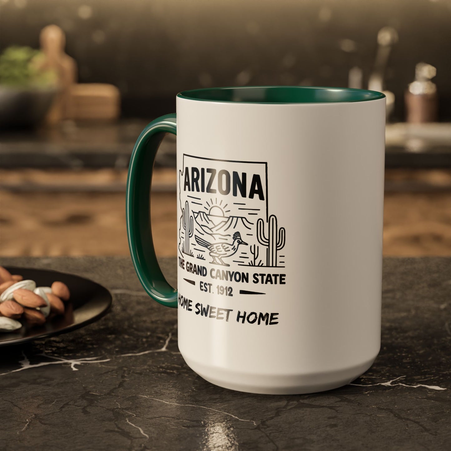 Arizona Home Sweet Home Mug State Pride Coffee Cup with Color Options Gift for Locals Travelers Housewarming Coffee Lover