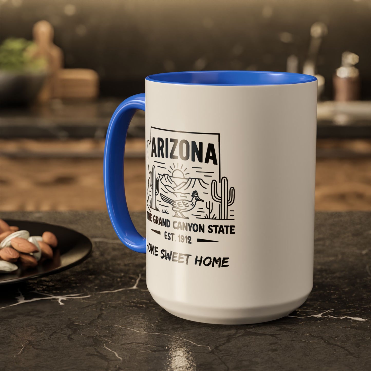 Arizona Home Sweet Home Mug State Pride Coffee Cup with Color Options Gift for Locals Travelers Housewarming Coffee Lover