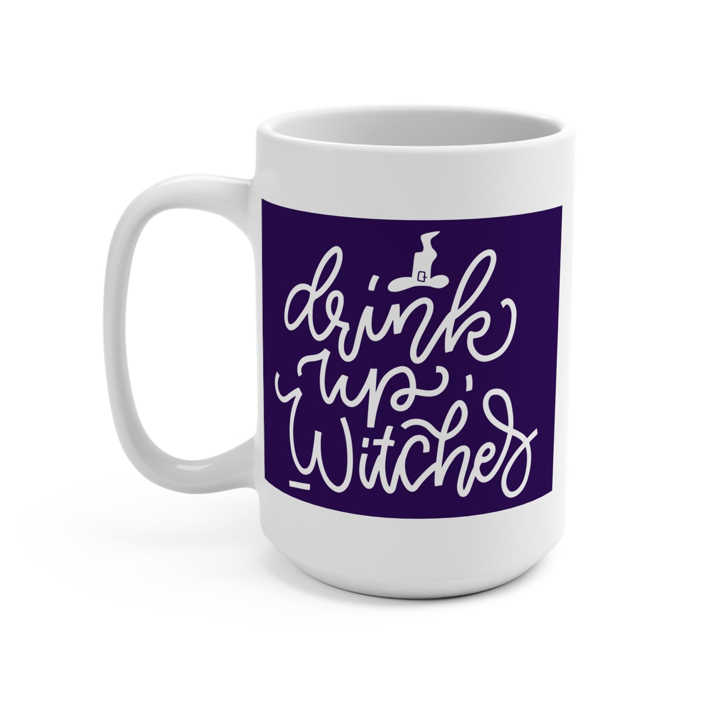 Drink Up Witches Mug Funny Halloween Coffee Cup Witchy Fall Gift for Spooky Season Lovers or Autumn Vibes Home and Office Use