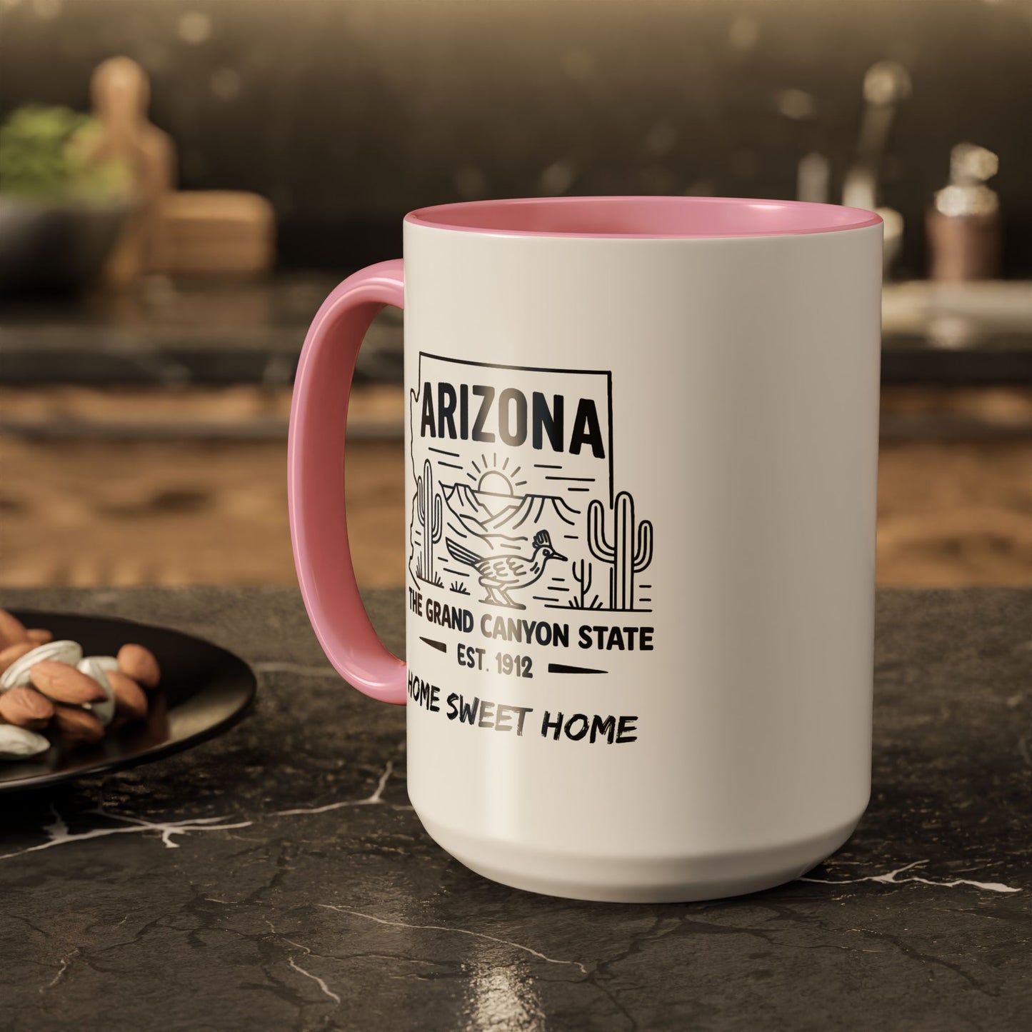 Arizona Home Sweet Home Mug State Pride Coffee Cup with Color Options Gift for Locals Travelers Housewarming Coffee Lover