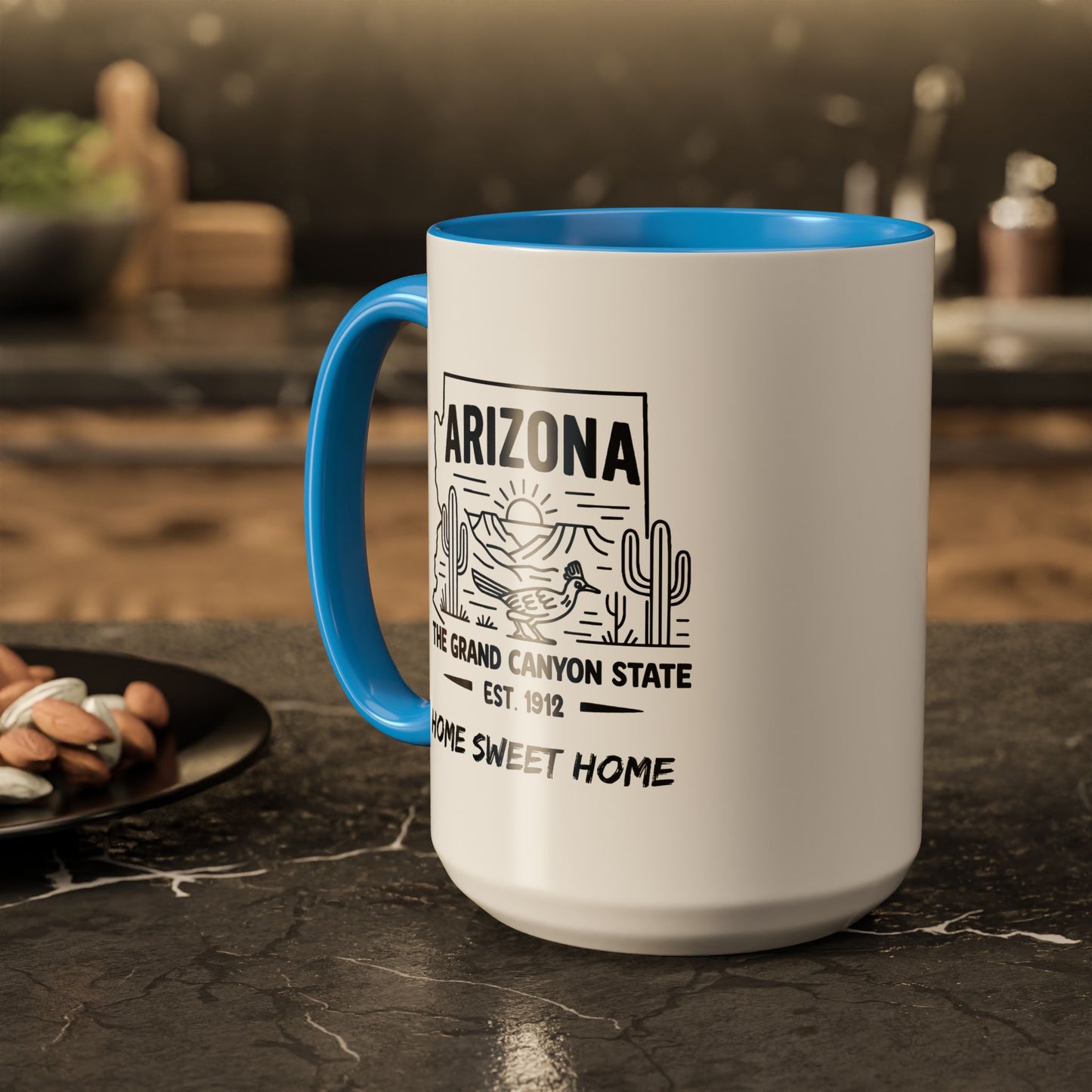 Arizona Home Sweet Home Mug State Pride Coffee Cup with Color Options Gift for Locals Travelers Housewarming Coffee Lover