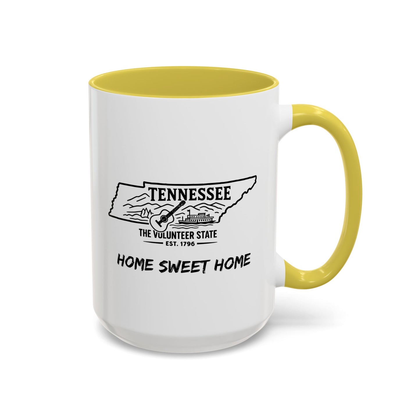 Tennessee Home Sweet Home Mug State Pride Coffee Cup with Color Options Gift for Locals Travelers Housewarming Coffee Lover