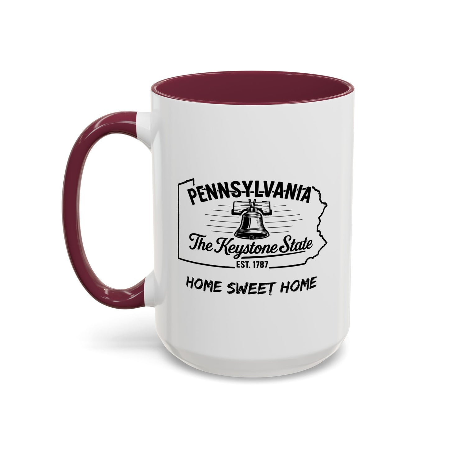 Pennsylvania Home Sweet Home Mug State Pride Coffee Cup with Color Options Gift for Locals Travelers Housewarming Coffee Lover
