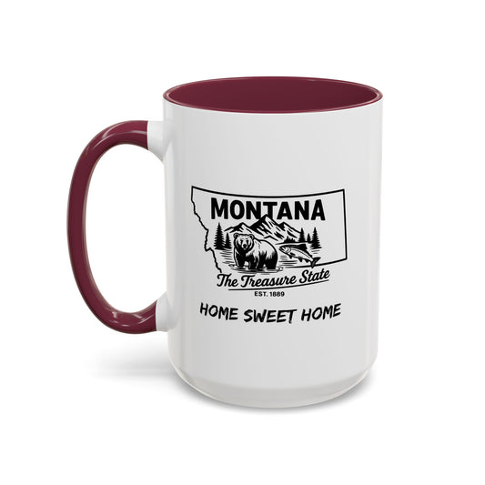 Montana Home Sweet Home Mug State Pride Coffee Cup with Color Options Gift for Locals Travelers Housewarming Coffee Lover